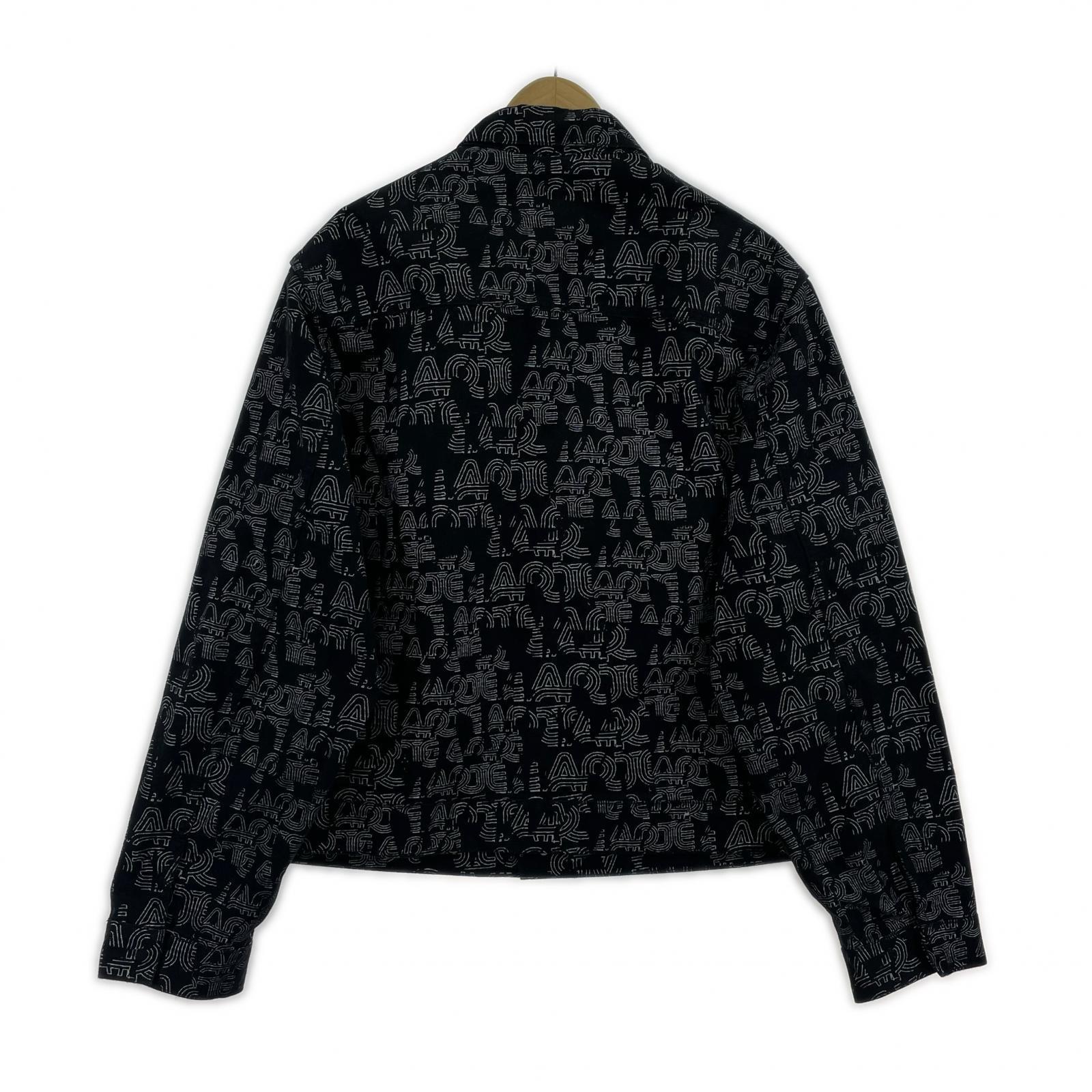デニムジャケット Arte Antwerp グラフィック デニムジャケット 黒 L ブラック