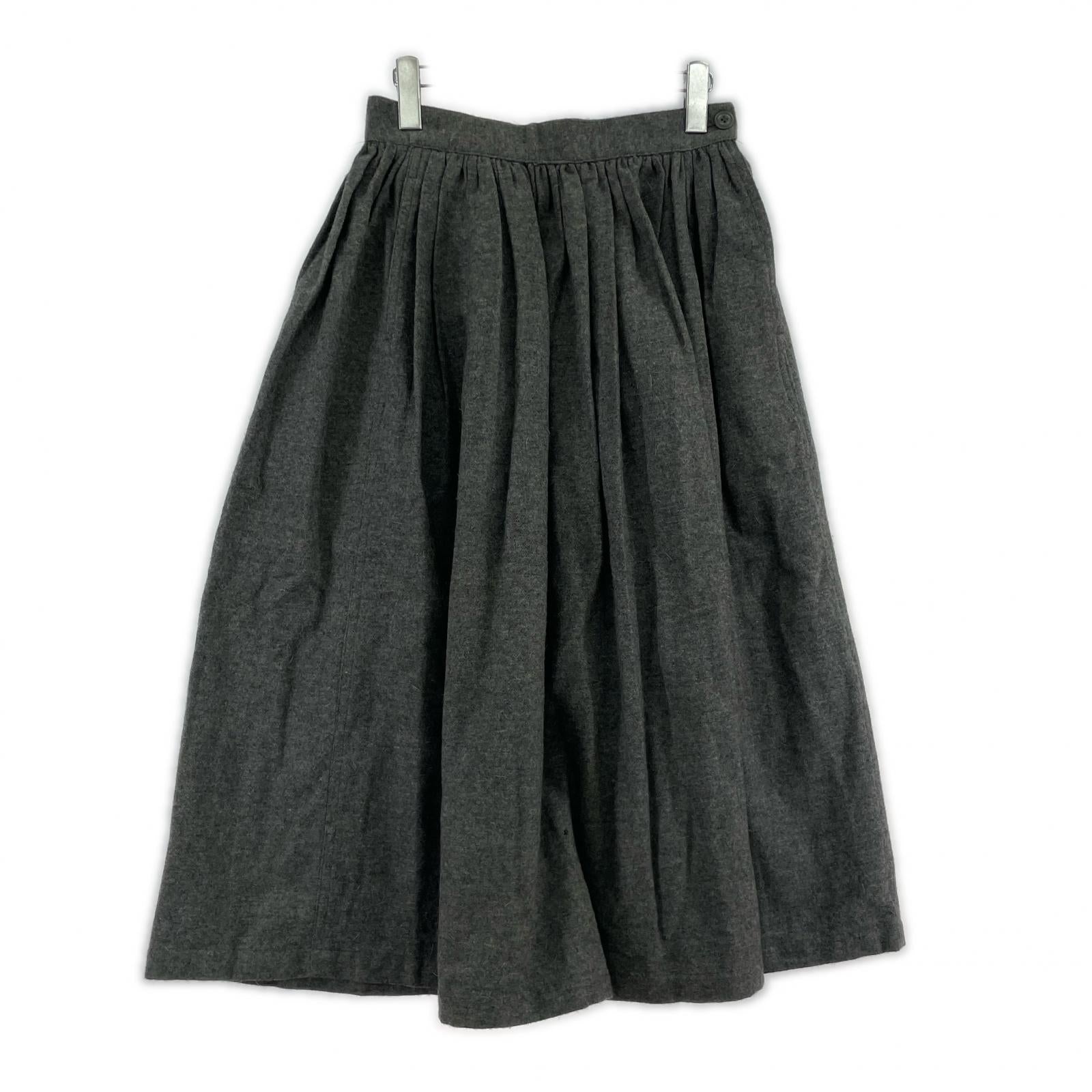 スカート ウールスカート GRY 9 グレー