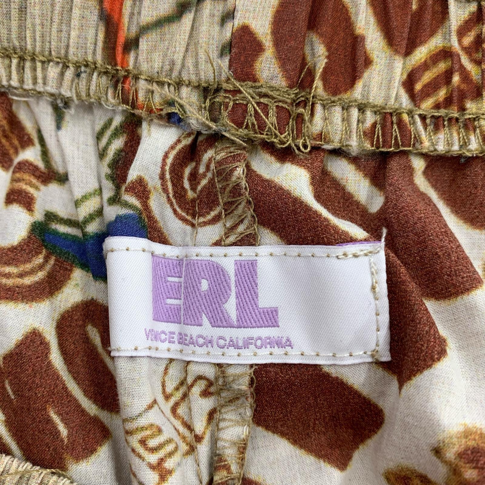 パンツ ERL プリントクロップドパンツ W F M