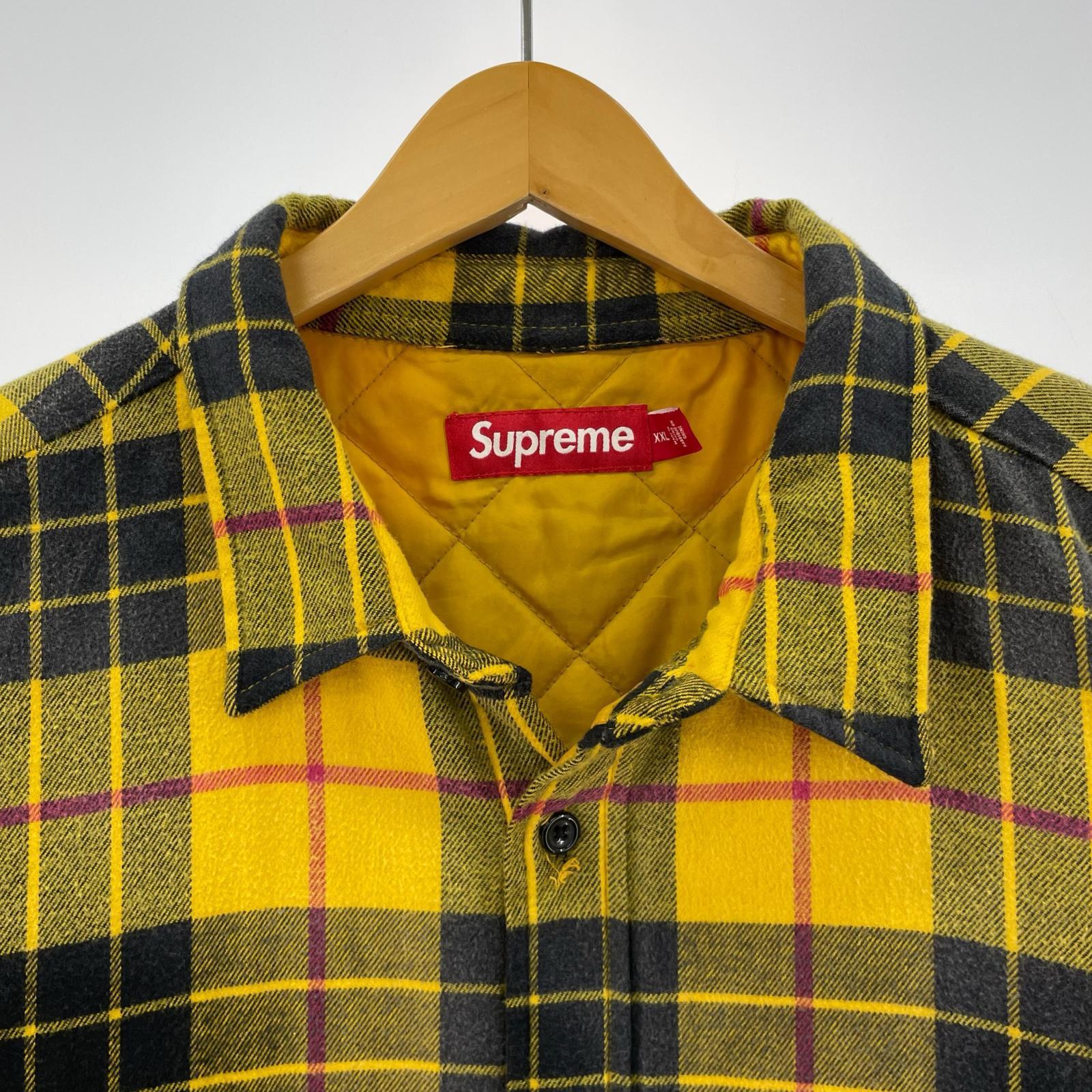 ジャケット 24AW Quilted Plaid Shirt (XXL) 黄
