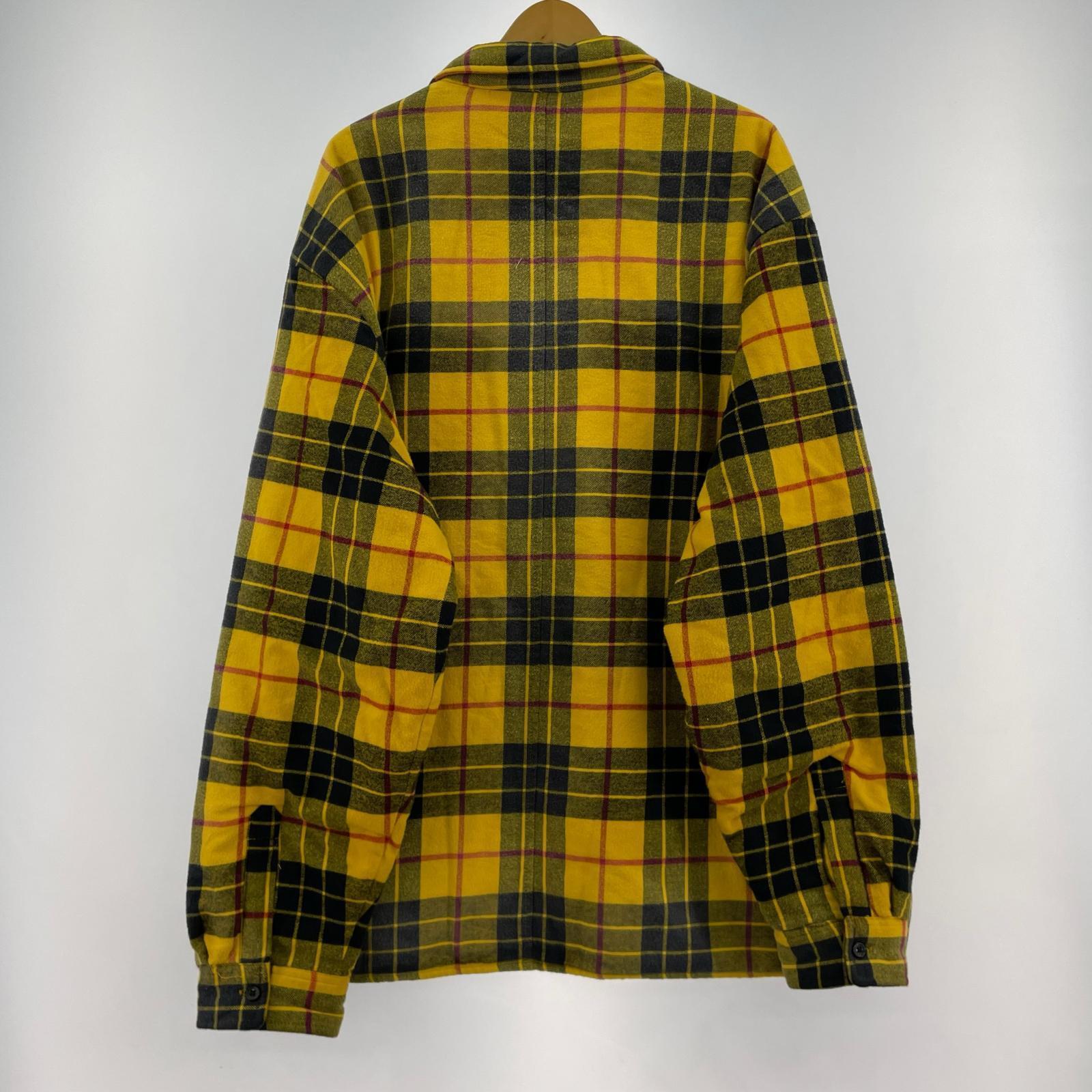 ジャケット 24AW Quilted Plaid Shirt (XXL) 黄