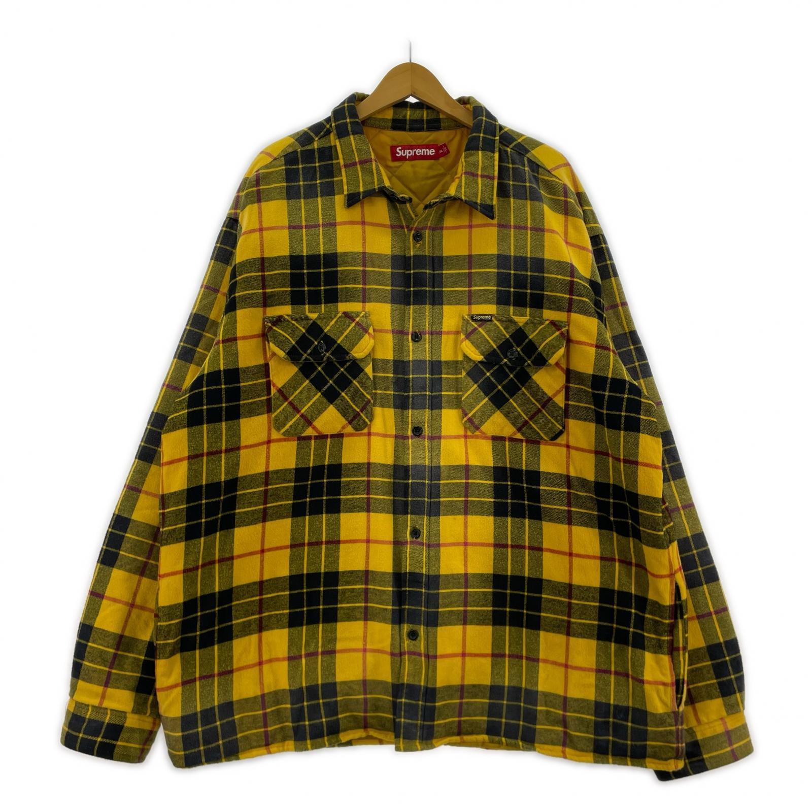 ジャケット 24AW Quilted Plaid Shirt (XXL) 黄