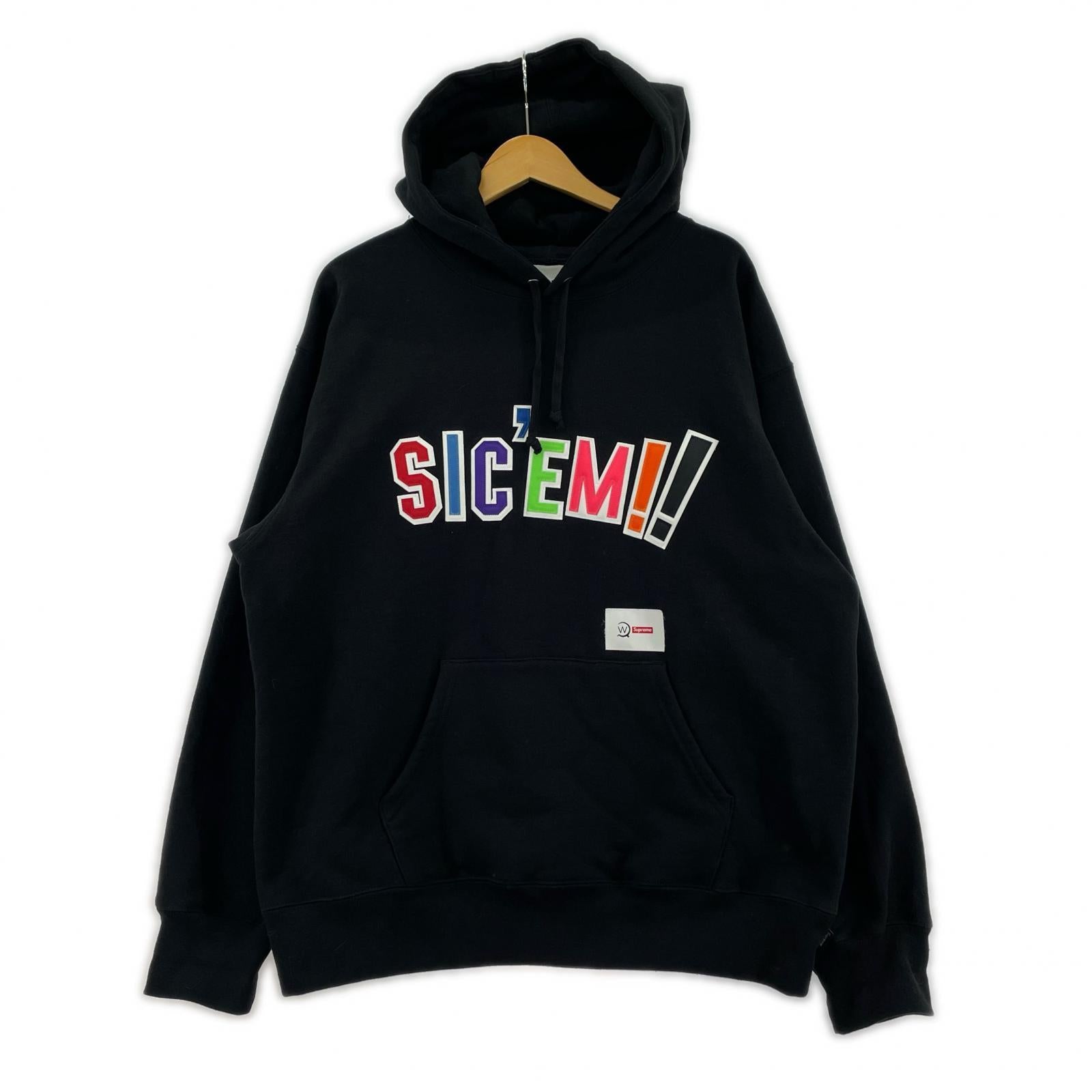 パーカー ×WTAP S21AWSic’em! Hooded Sweatshirt L ブラック
