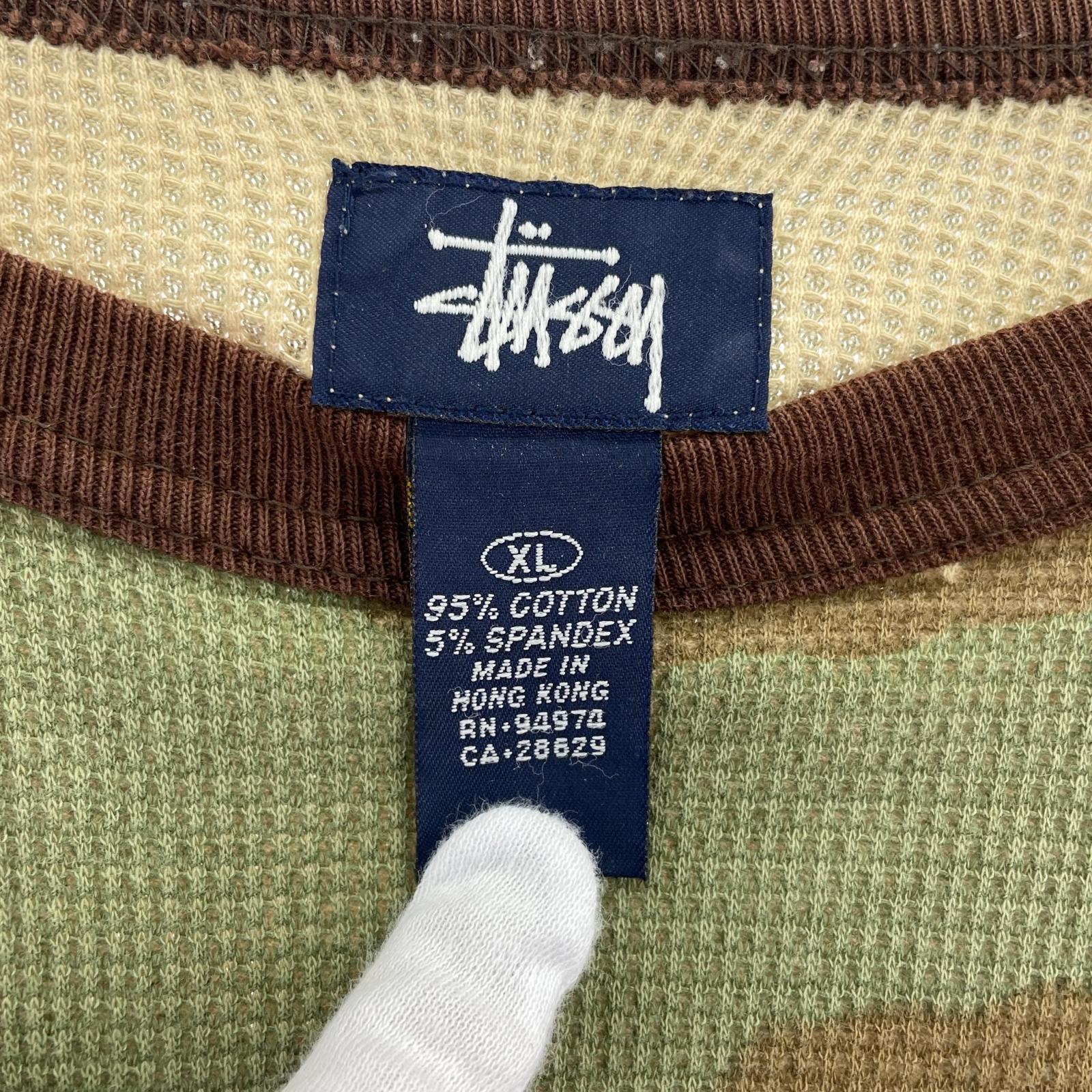 長袖Tシャツ 90s 紺タグ カモフラサーマルカットソー XL