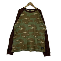 長袖Tシャツ 90s 紺タグ カモフラサーマルカットソー XL