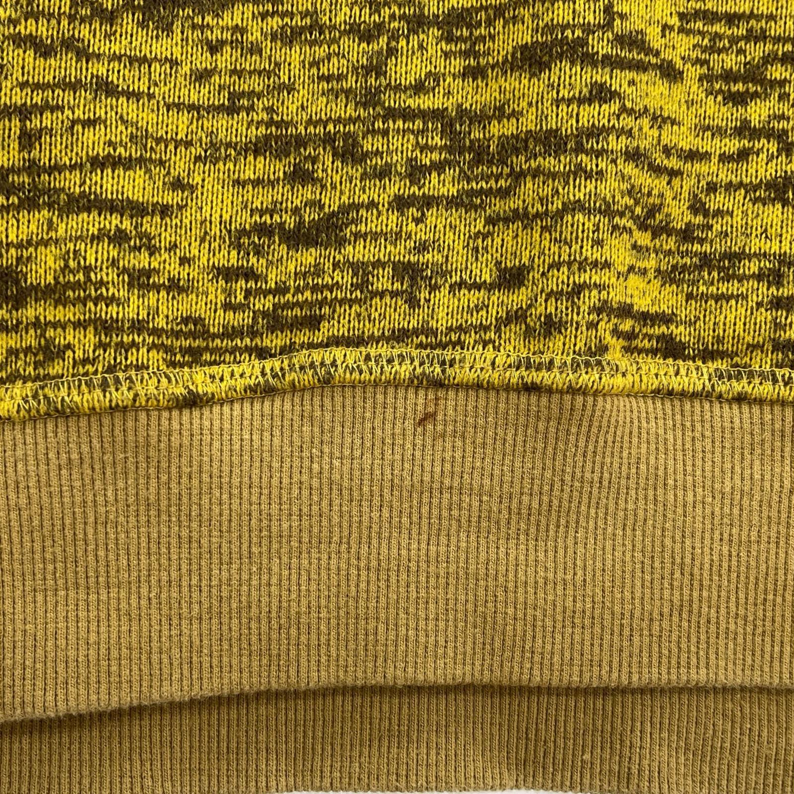 スウェット トラ刺繍 イエロー