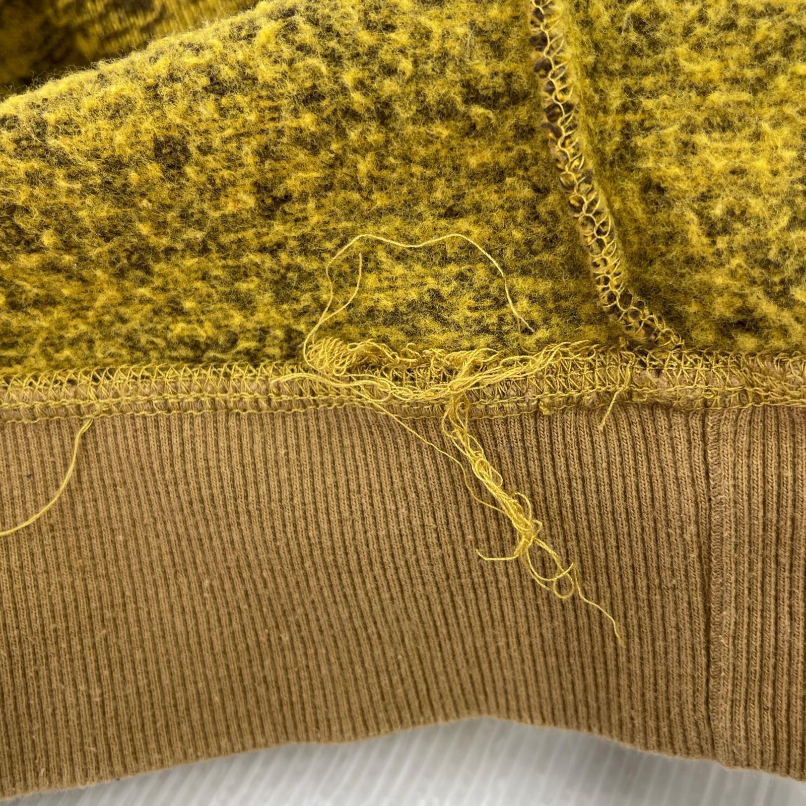 スウェット トラ刺繍 イエロー