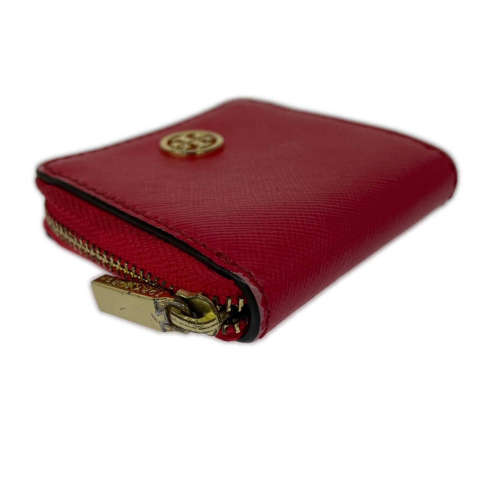 Tory Burch ロビンソン レザーミニコインケース ピンク