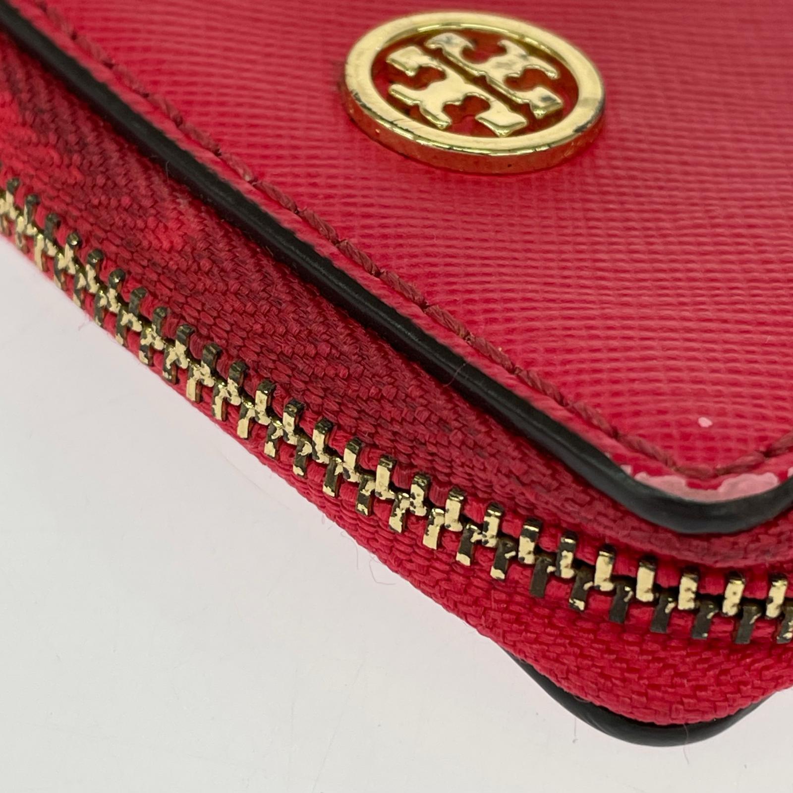 Tory Burch ロビンソン レザーミニコインケース ピンク