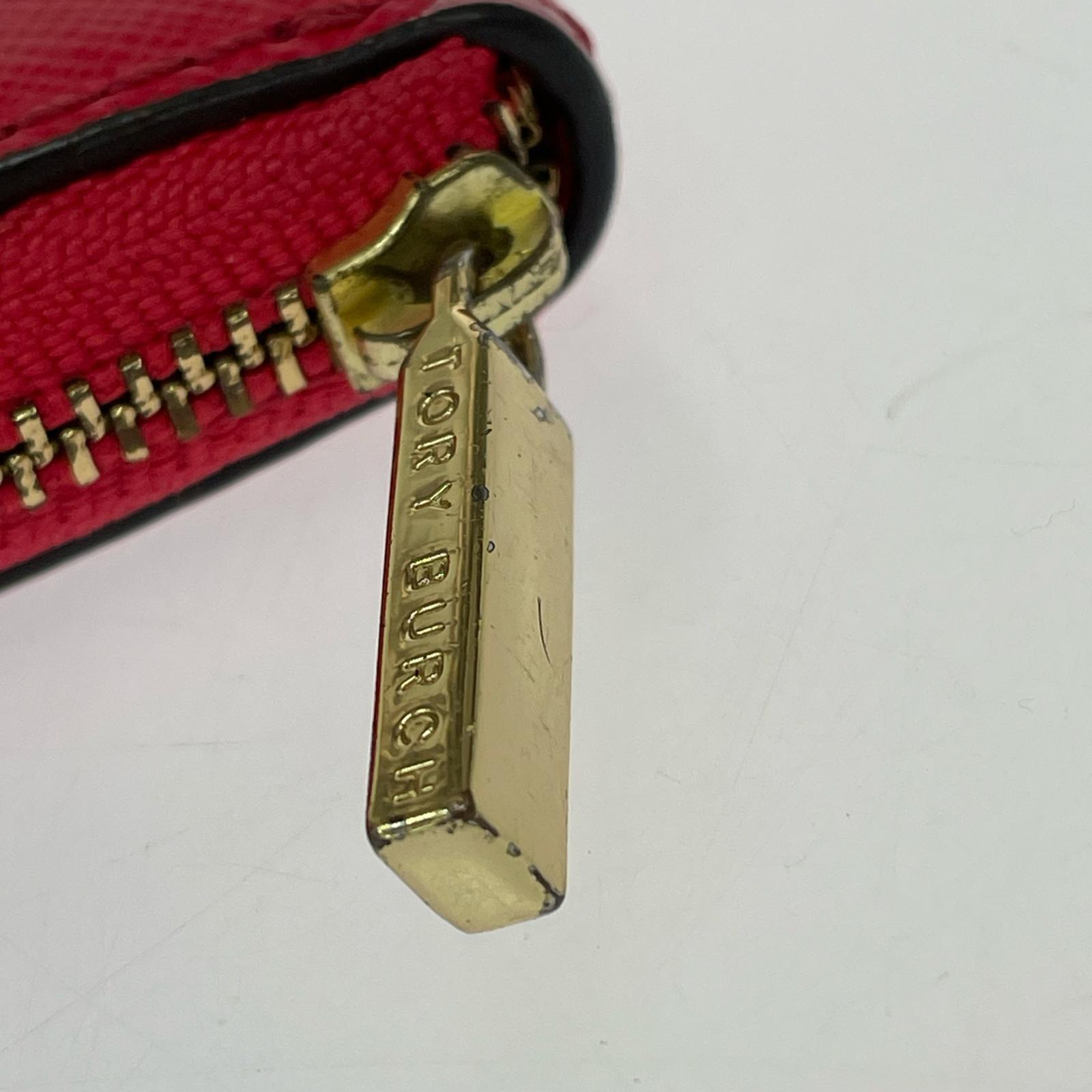 Tory Burch ロビンソン レザーミニコインケース ピンク
