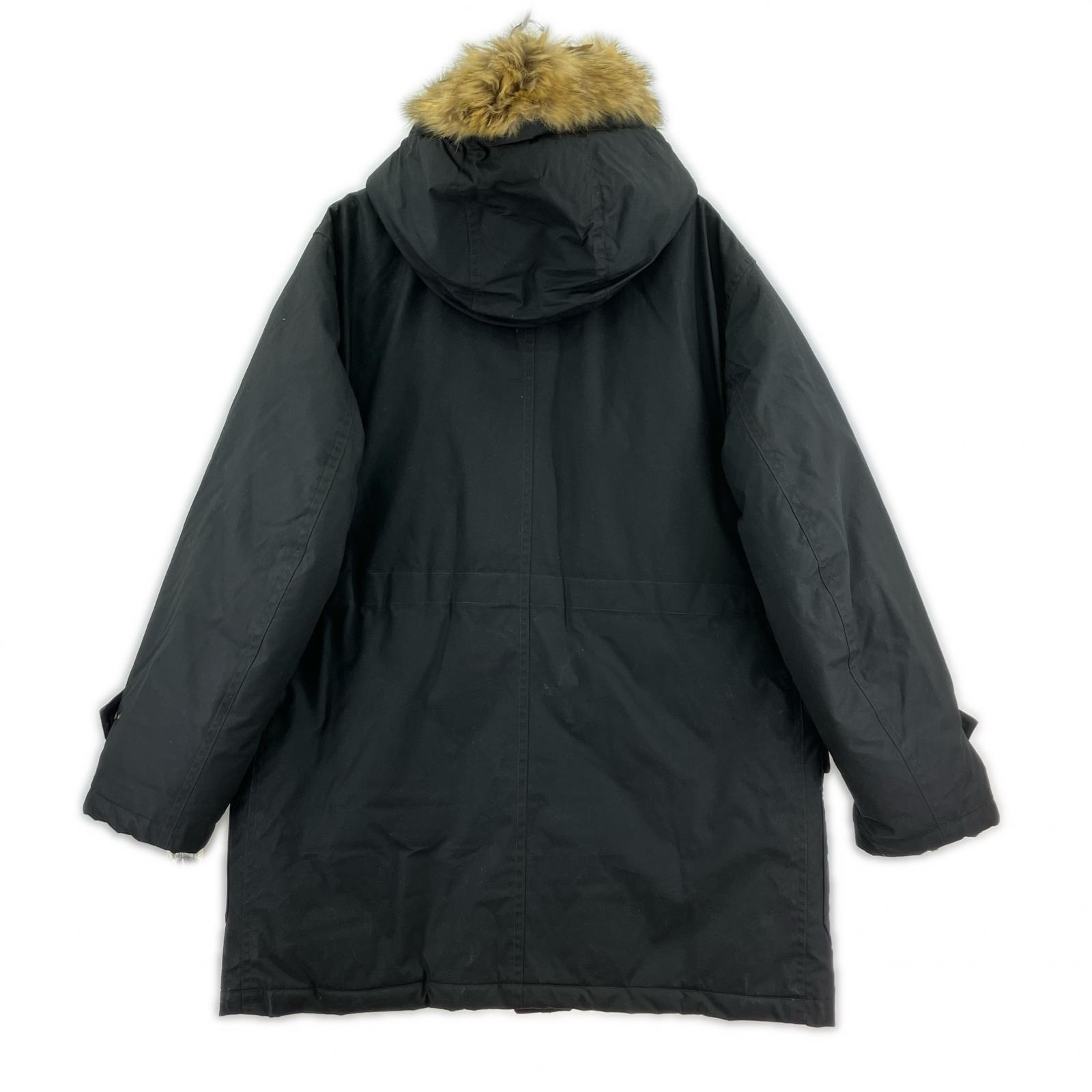 ダウンジャケット Travis Waxed Cotton Parka 黒 (L) ブラック