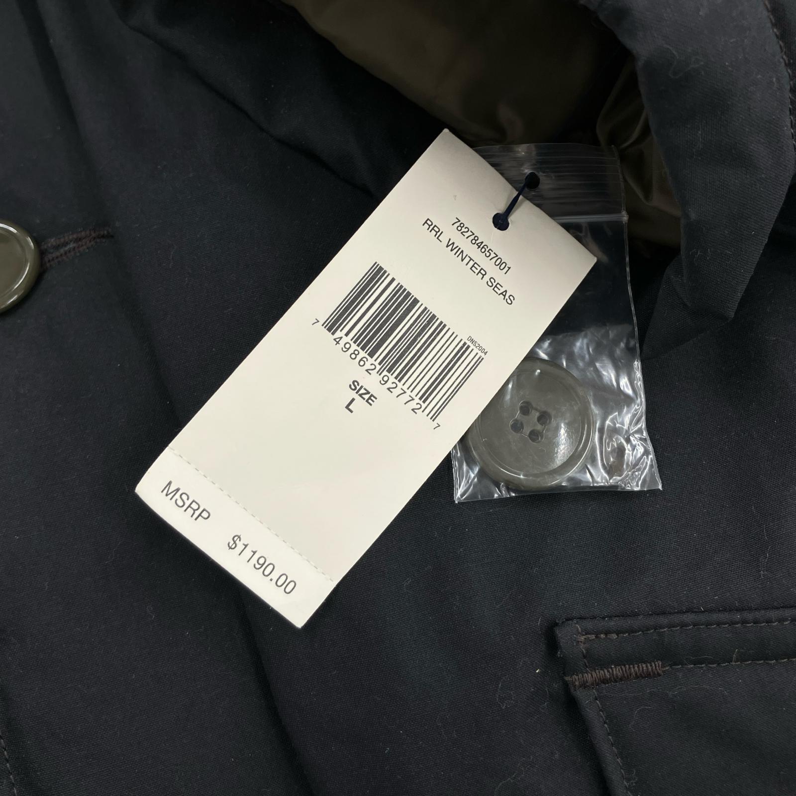 ダウンジャケット Travis Waxed Cotton Parka 黒 (L) ブラック
