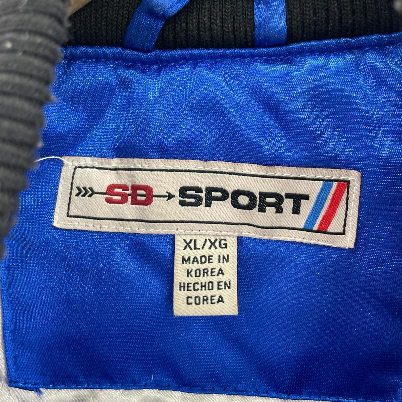 ジャケット SD SPORT Brooklyn ラインストーン スタジャン 青