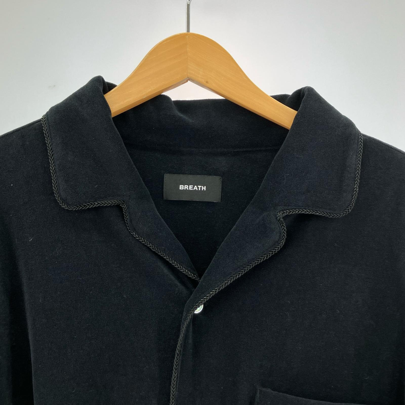 長袖シャツ BREATH SCRIPT LOGO SLAB SHIRT / BLACK ブラック