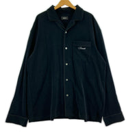 長袖シャツ BREATH SCRIPT LOGO SLAB SHIRT / BLACK ブラック