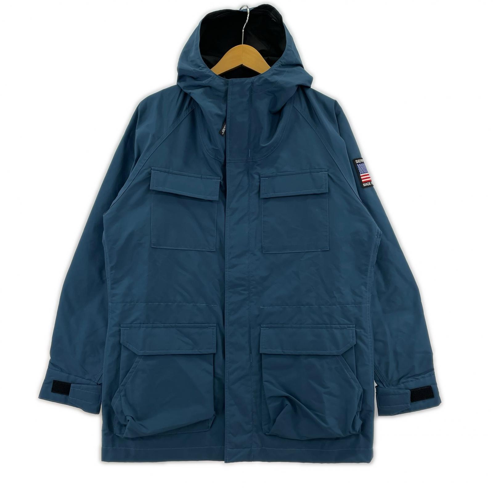 マウンテンパーカー US Emblem Parka M ブルー