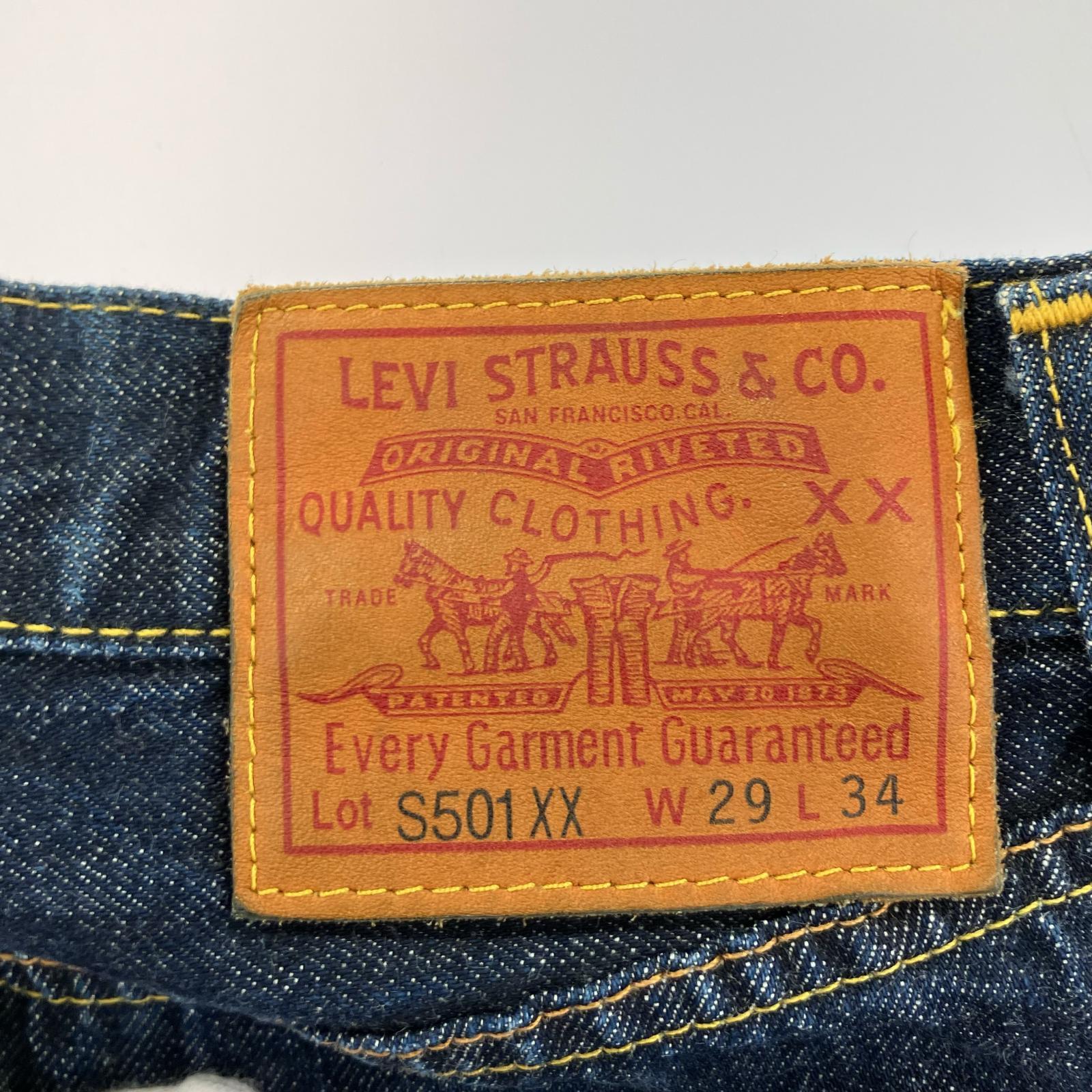パンツ LVC S501XX 1944 29/34 ネイビー