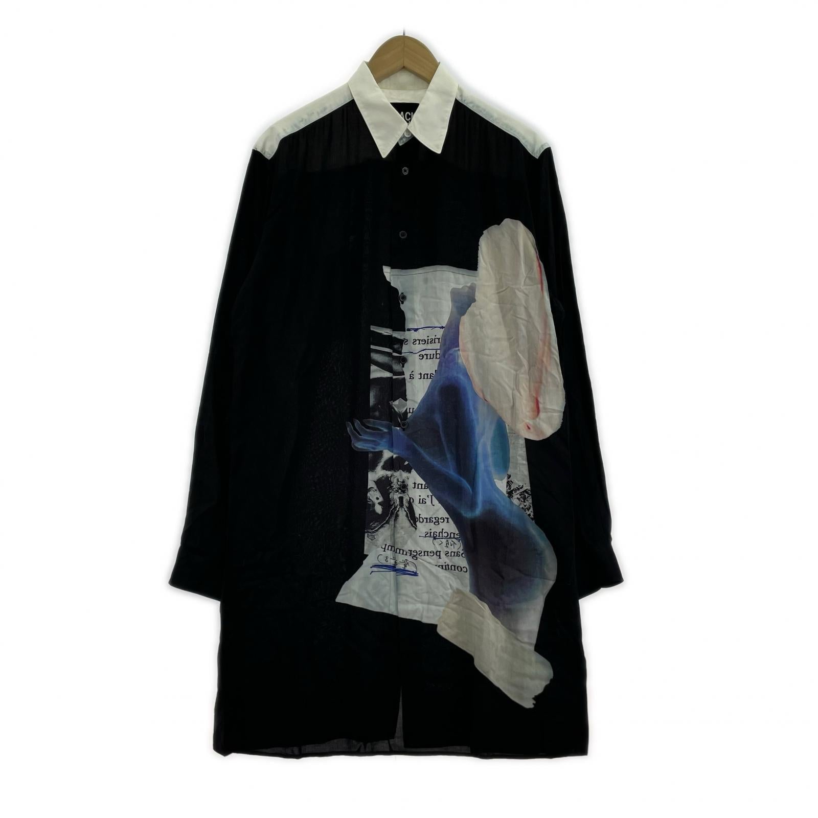 長袖シャツ black scandal 18AW フロントヌードシャツ 2 2 ブラック