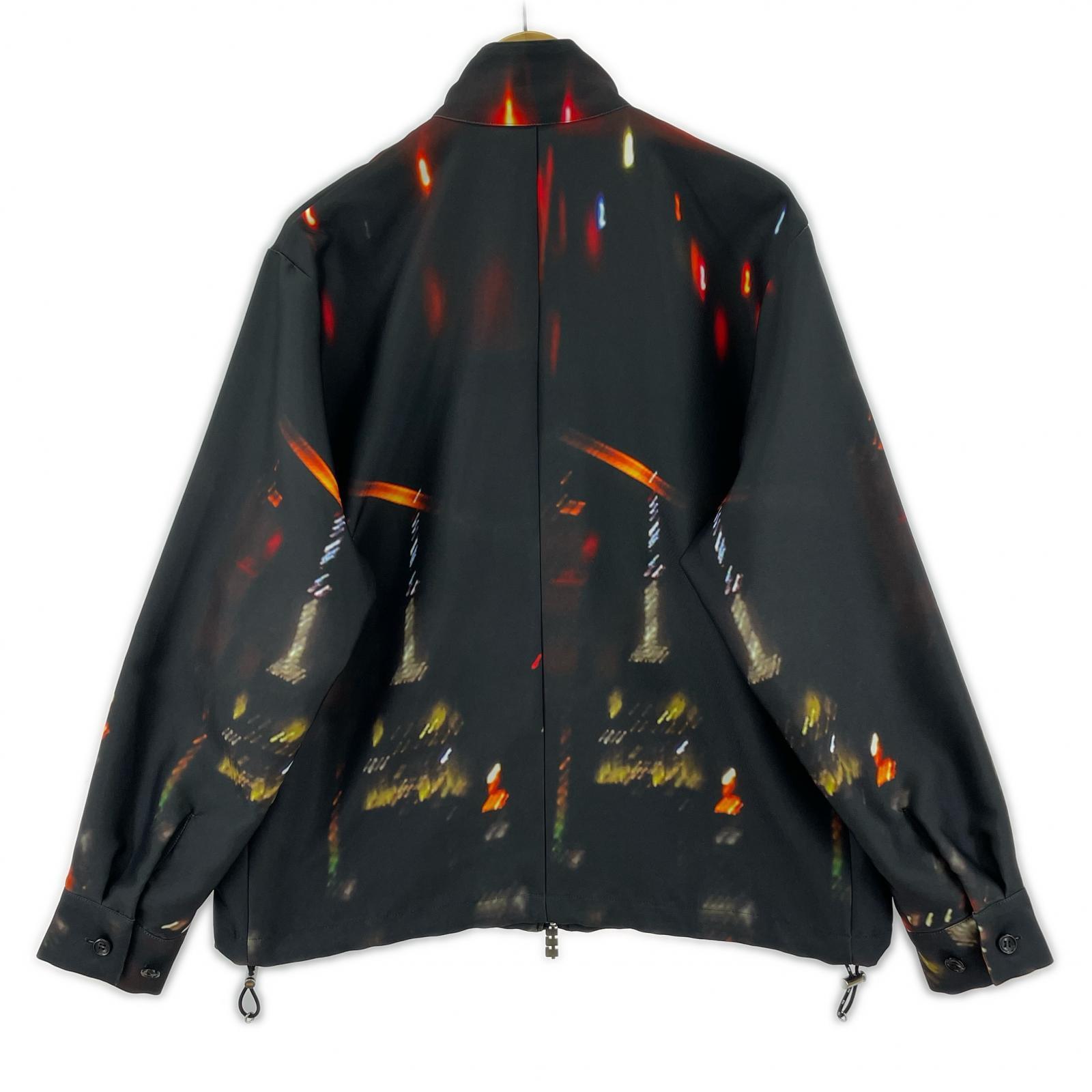 ジャケット 23AW 総柄 ブルゾン sizeM M ブラック