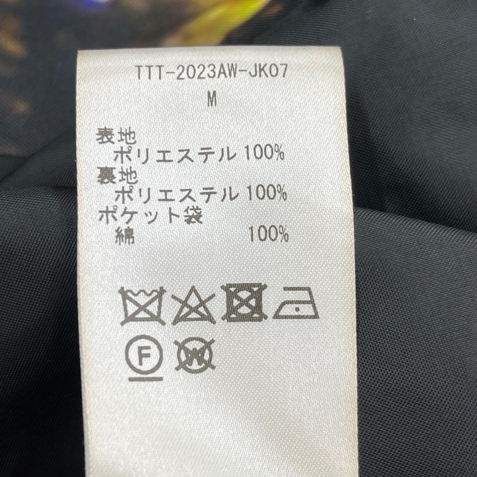 ジャケット 23AW 総柄 ブルゾン sizeM M ブラック
