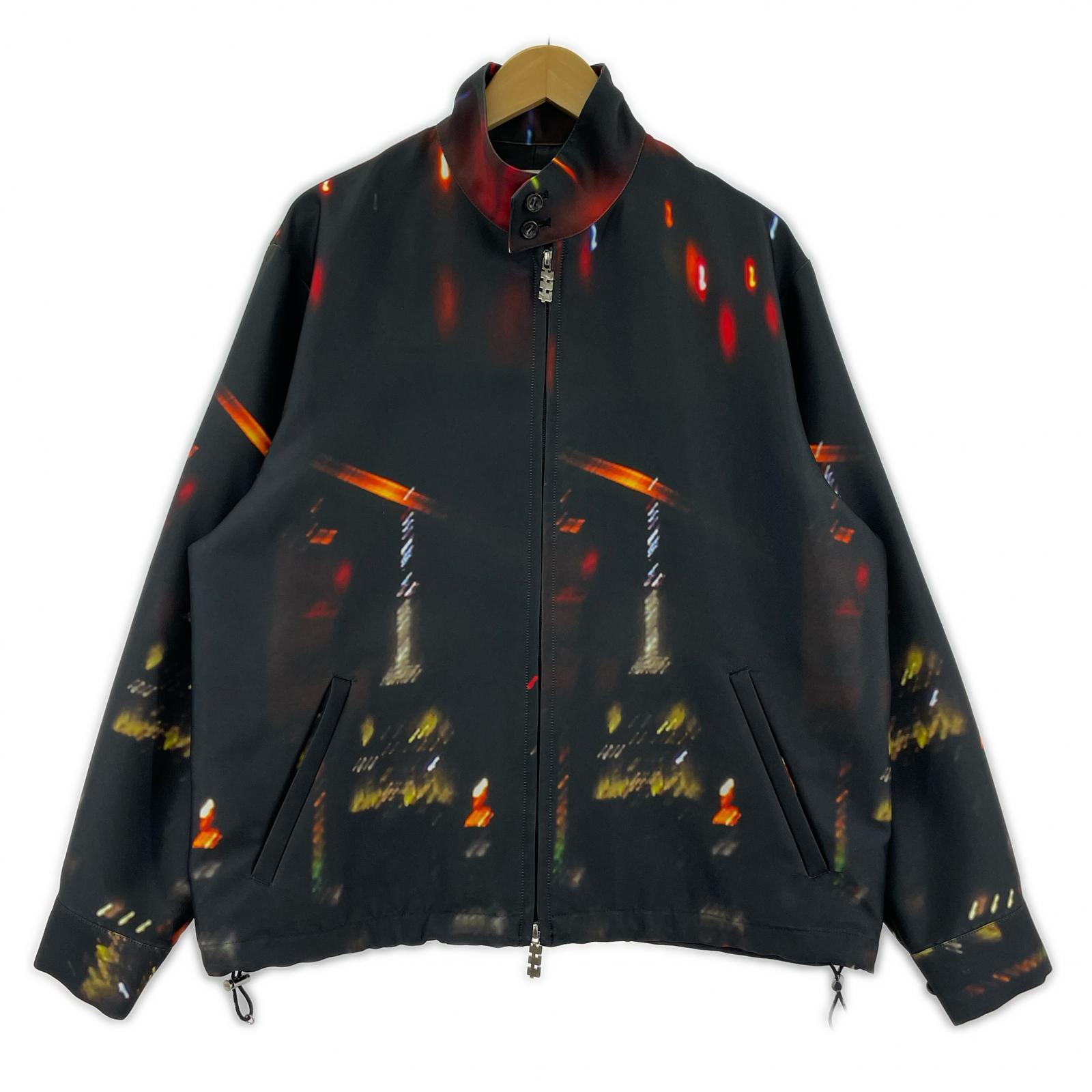 ジャケット 23AW 総柄 ブルゾン sizeM M ブラック