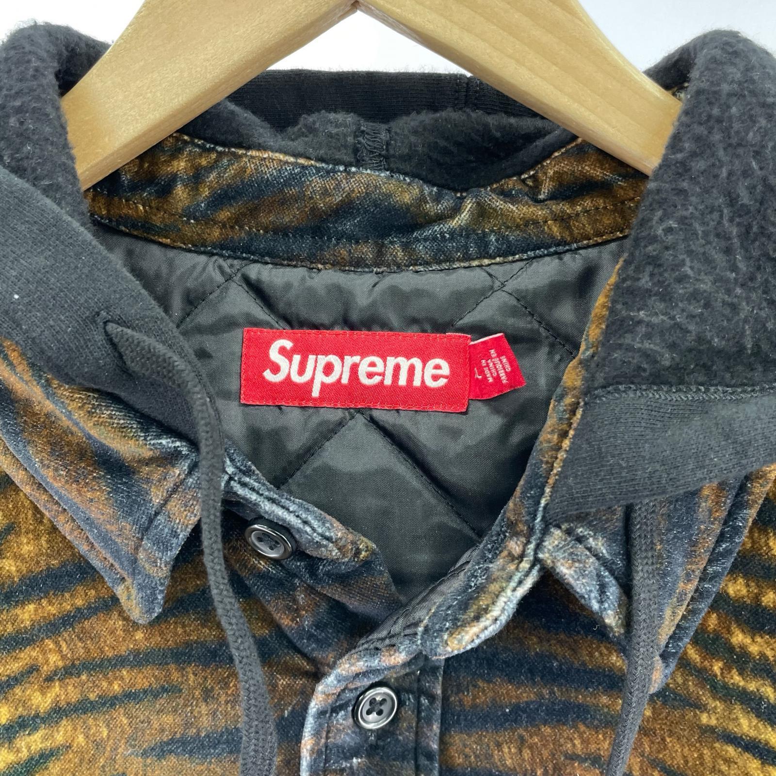 ジャケット 25AW Quilted Lined Hooded Velvet Shirt