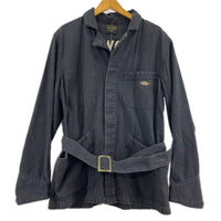 ジャケット By Gladhand SHOP COAT ヘリンボーン 黒 (M) M ブラック