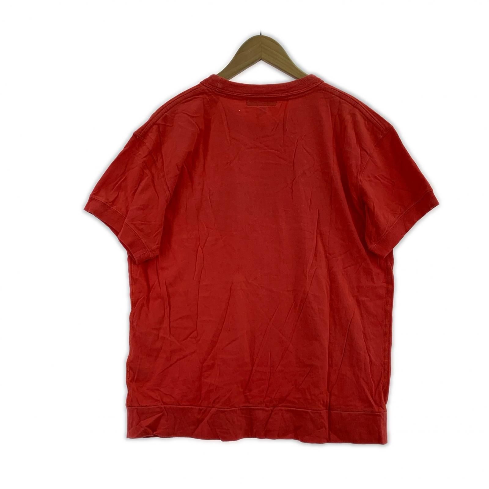 半袖Tシャツ プリント カモメチーズ赤 (42) 42 レッド