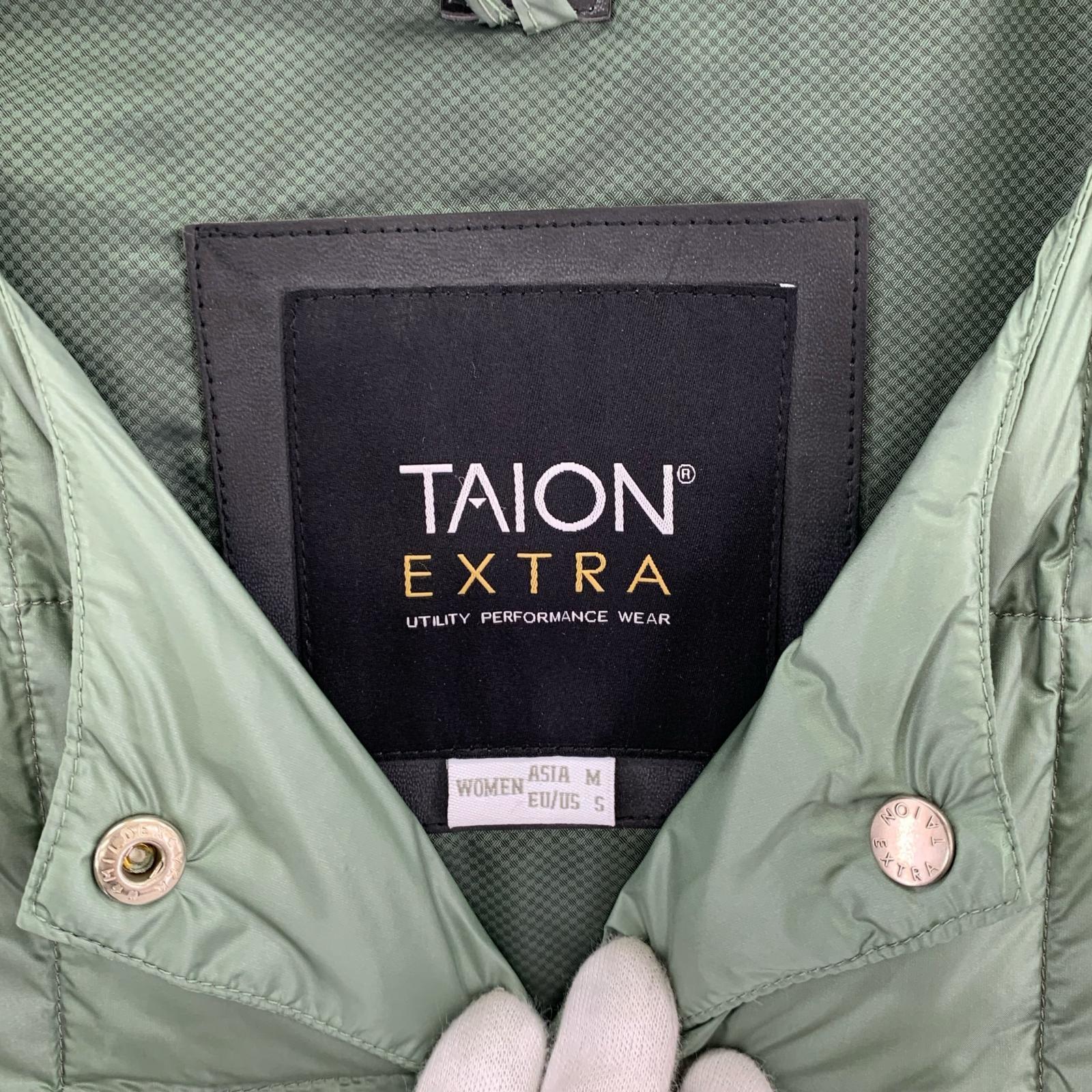 ジャケット TAION EXTRA クルーネックインナーダウンセット 緑 (M) M グリーン