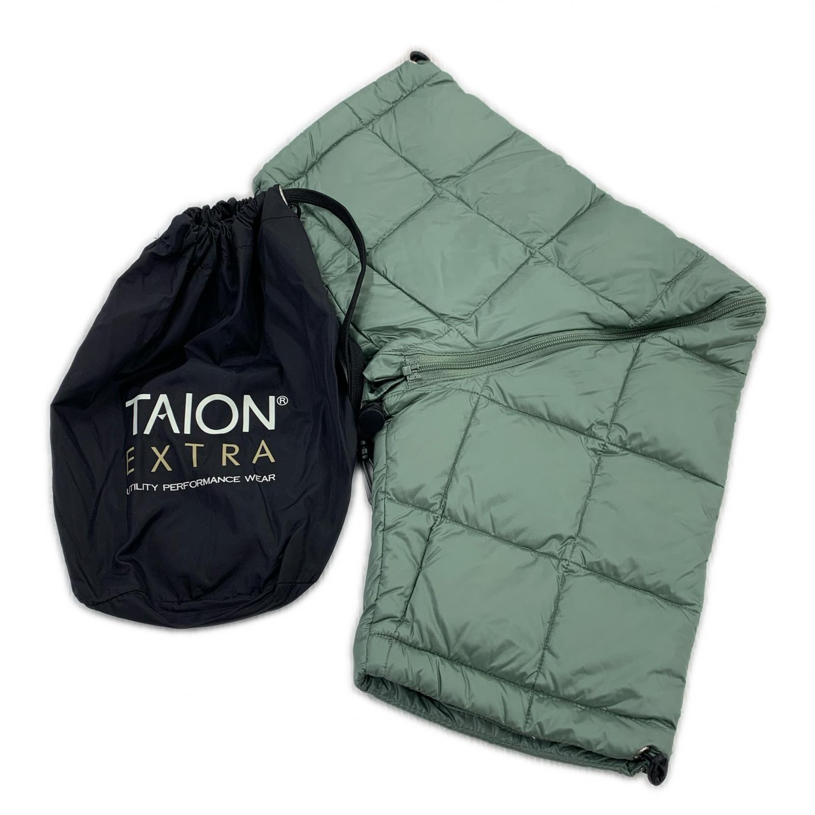 ジャケット TAION EXTRA クルーネックインナーダウンセット 緑 (M) M グリーン