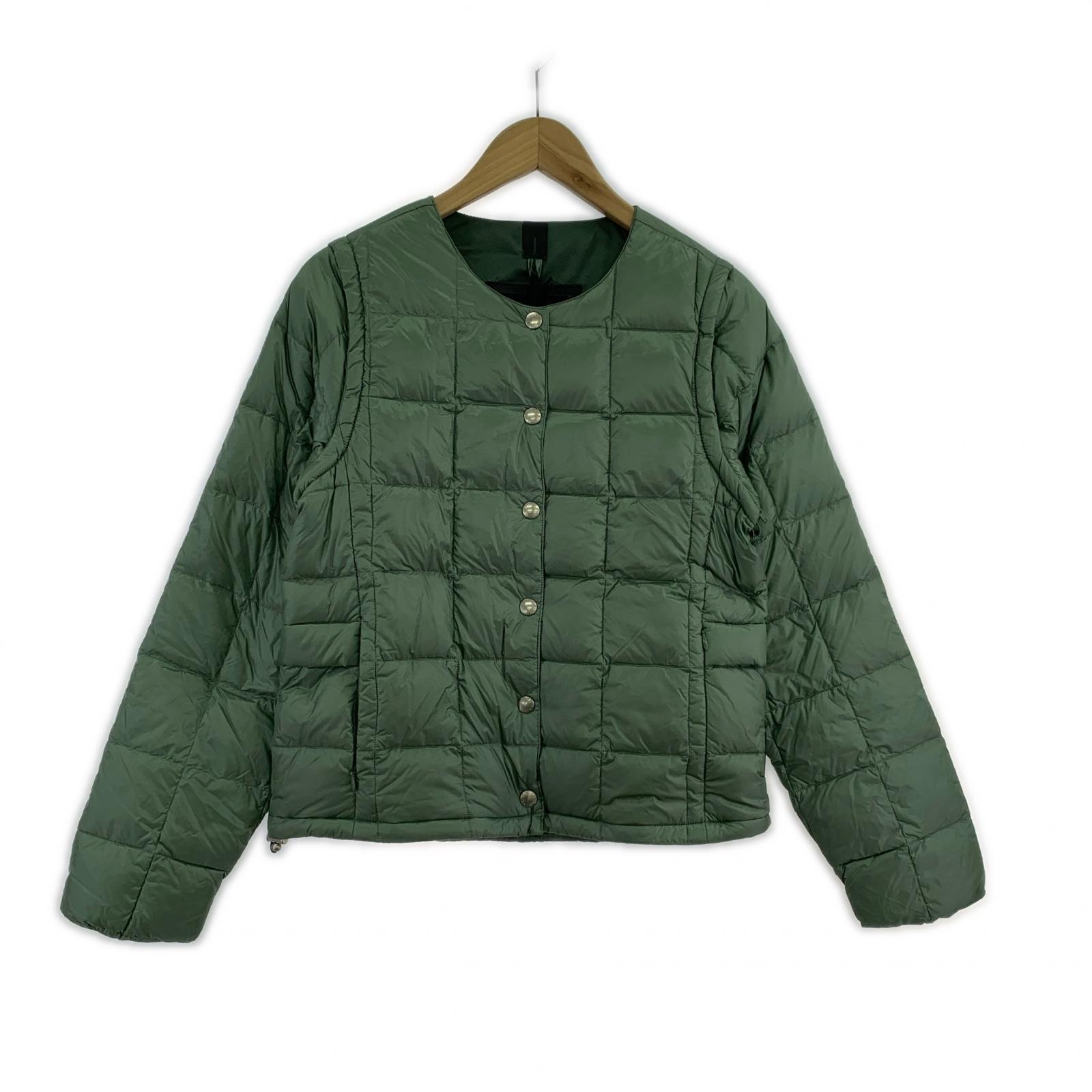 ジャケット TAION EXTRA クルーネックインナーダウンセット 緑 (M) M グリーン