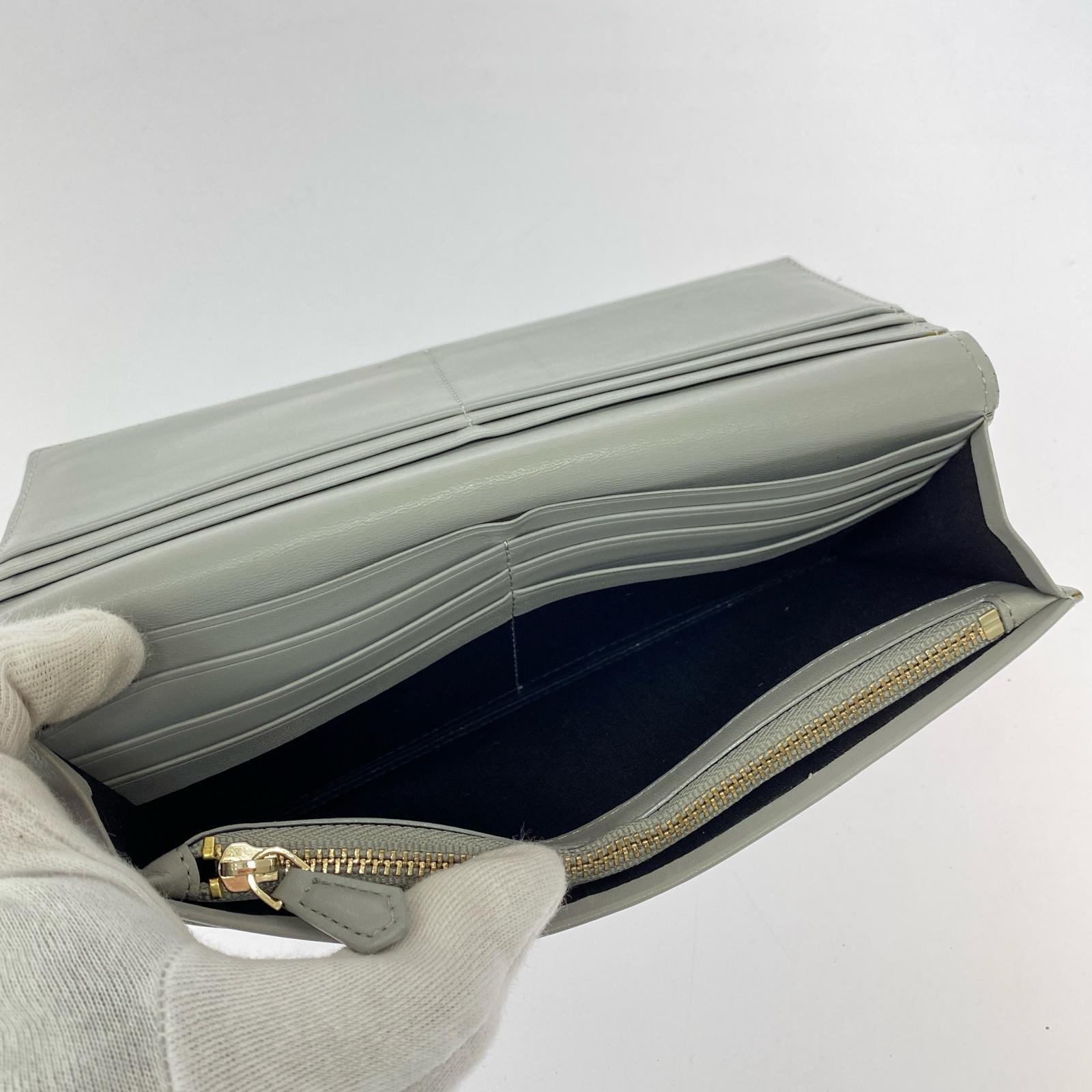 長財布 マルチカラードロゴ 長財布 ライトグレー グレー