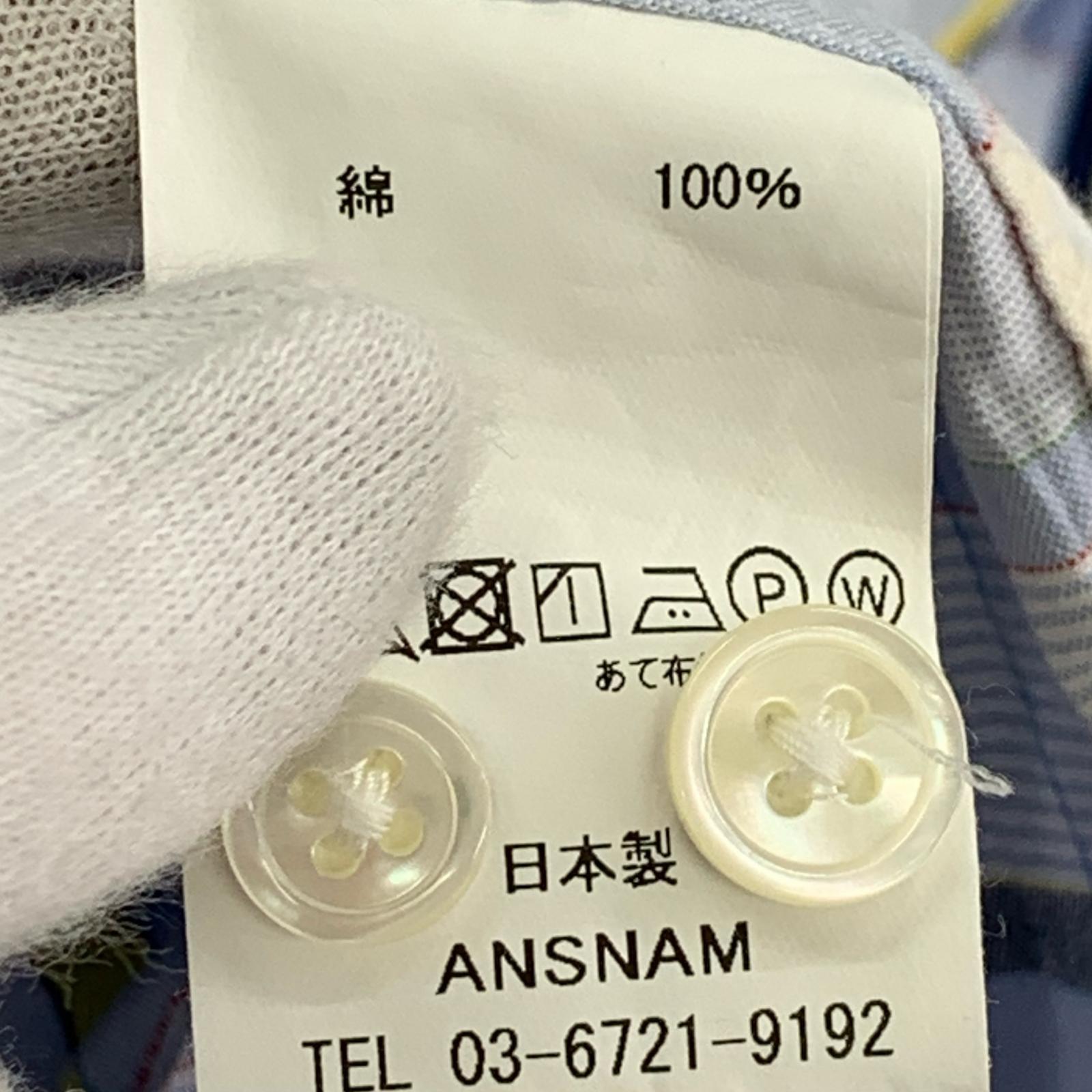 長袖シャツ ANSNAM/チェックシャツ