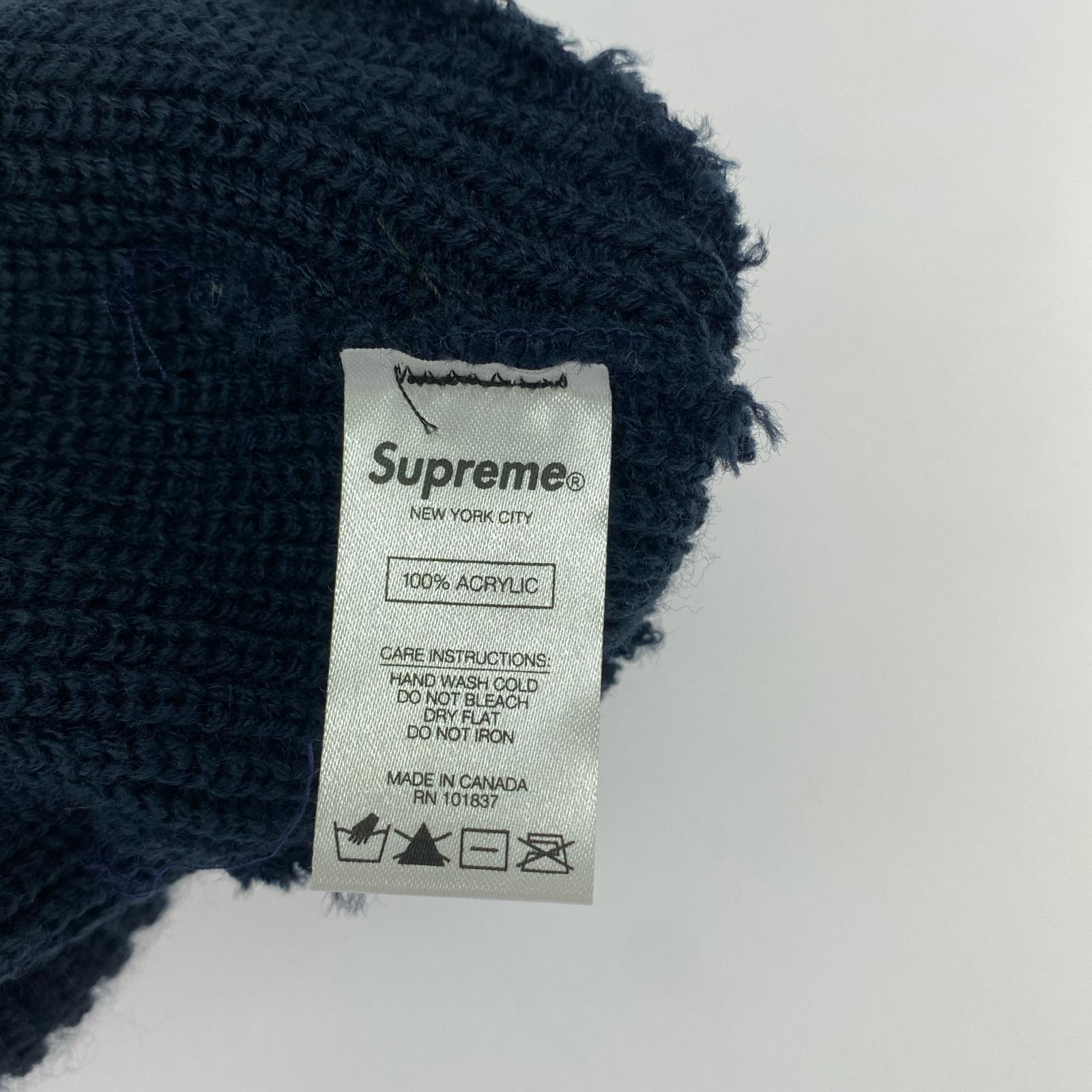 ニットキャップ Supreme loose gauge beanie 紺