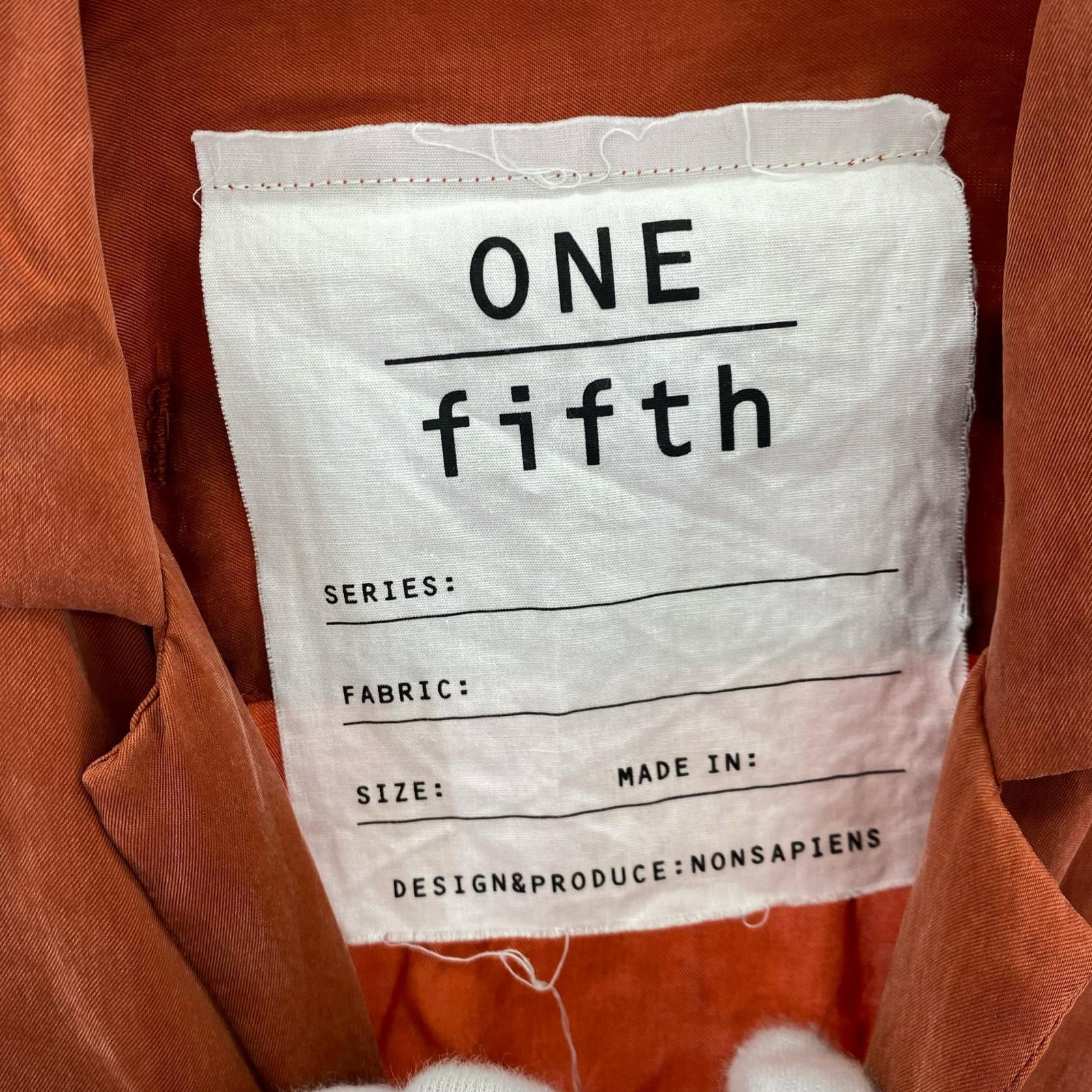 半袖シャツ one fifth オープンカラーシャツ キュプラ 1 オレンジ