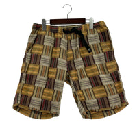 ショートパンツ クライミング チェックショーツ 茶 (L) L ブラウン