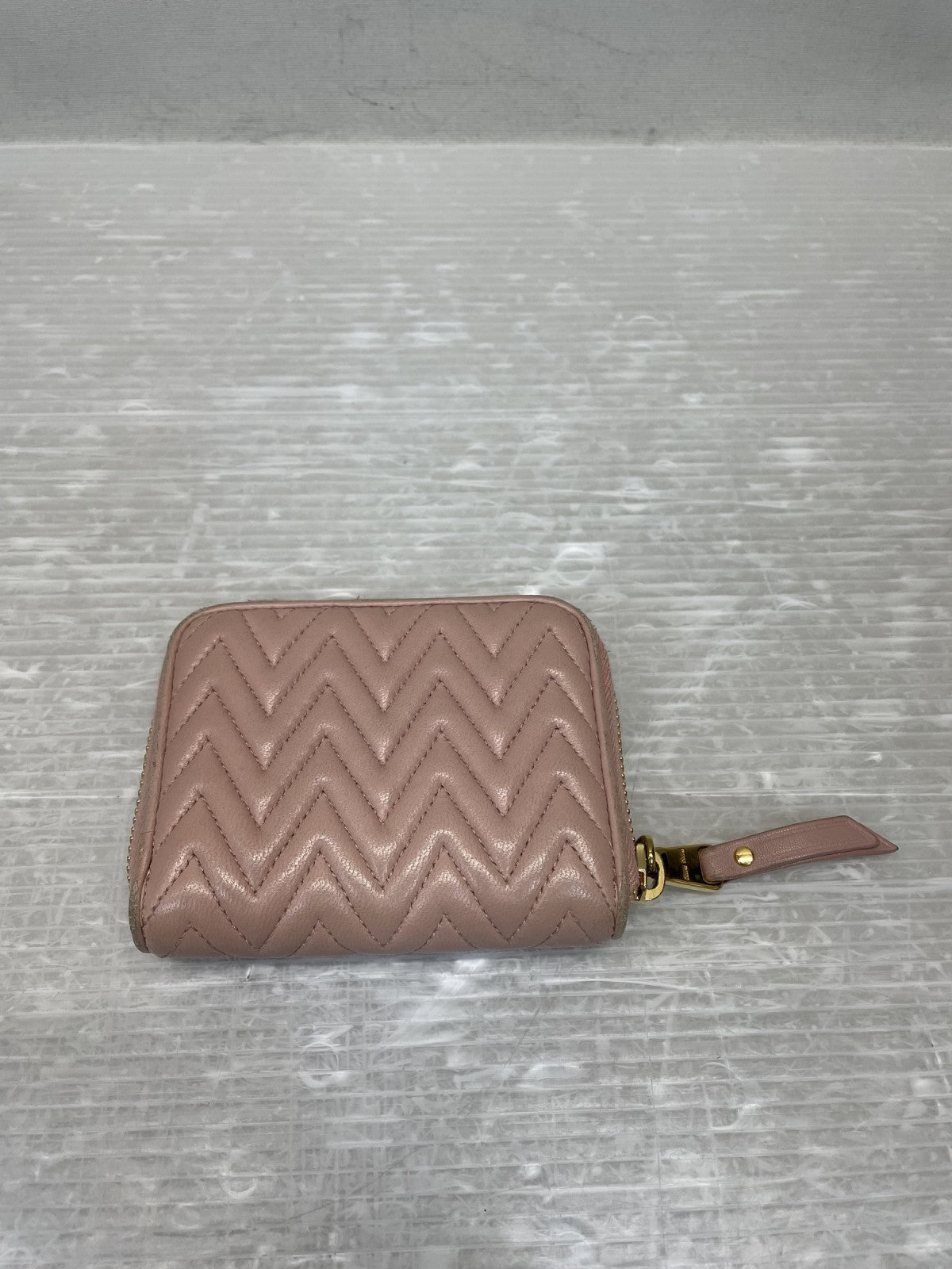 miumiu ラウンドジップ コインカードケース ピンク