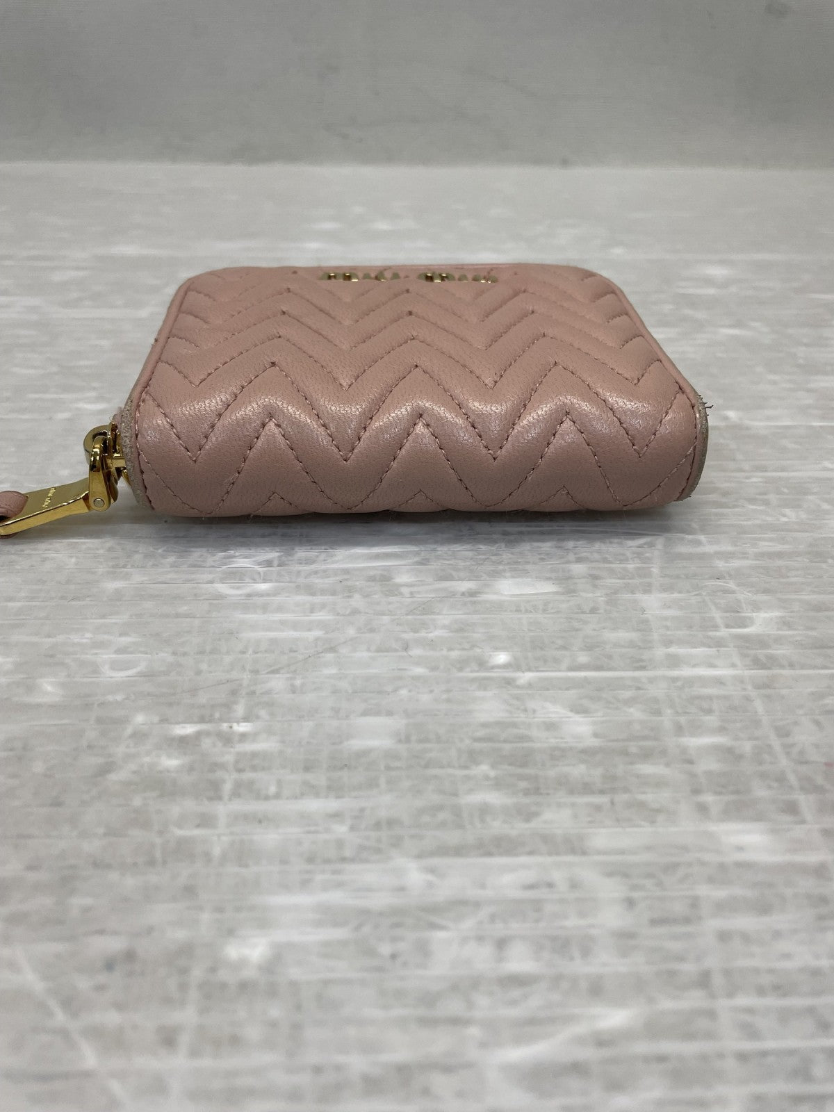 miumiu ラウンドジップ コインカードケース ピンク