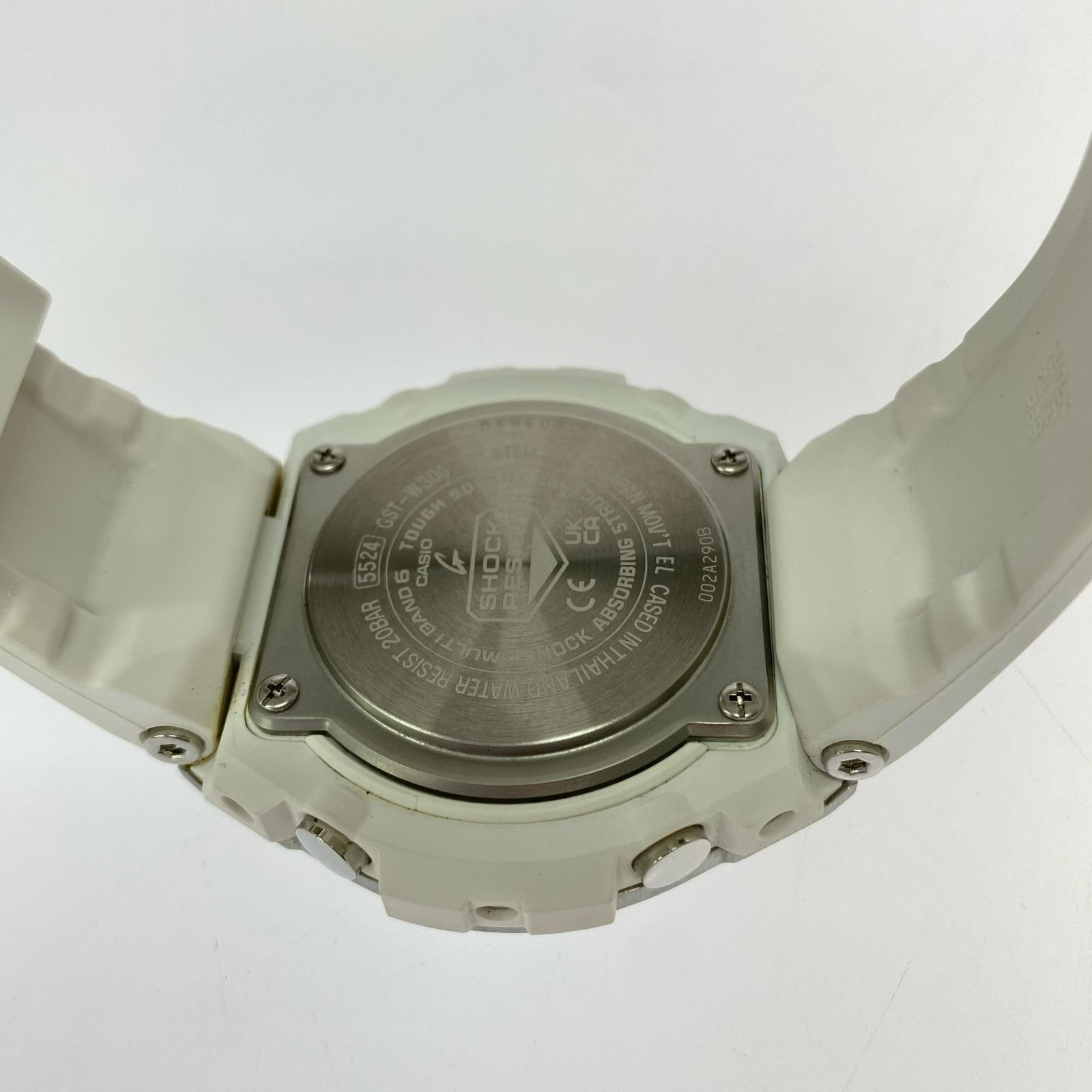 腕時計 G-STEEL/WHT/ソーラー/デジタル/腕時計 ホワイト