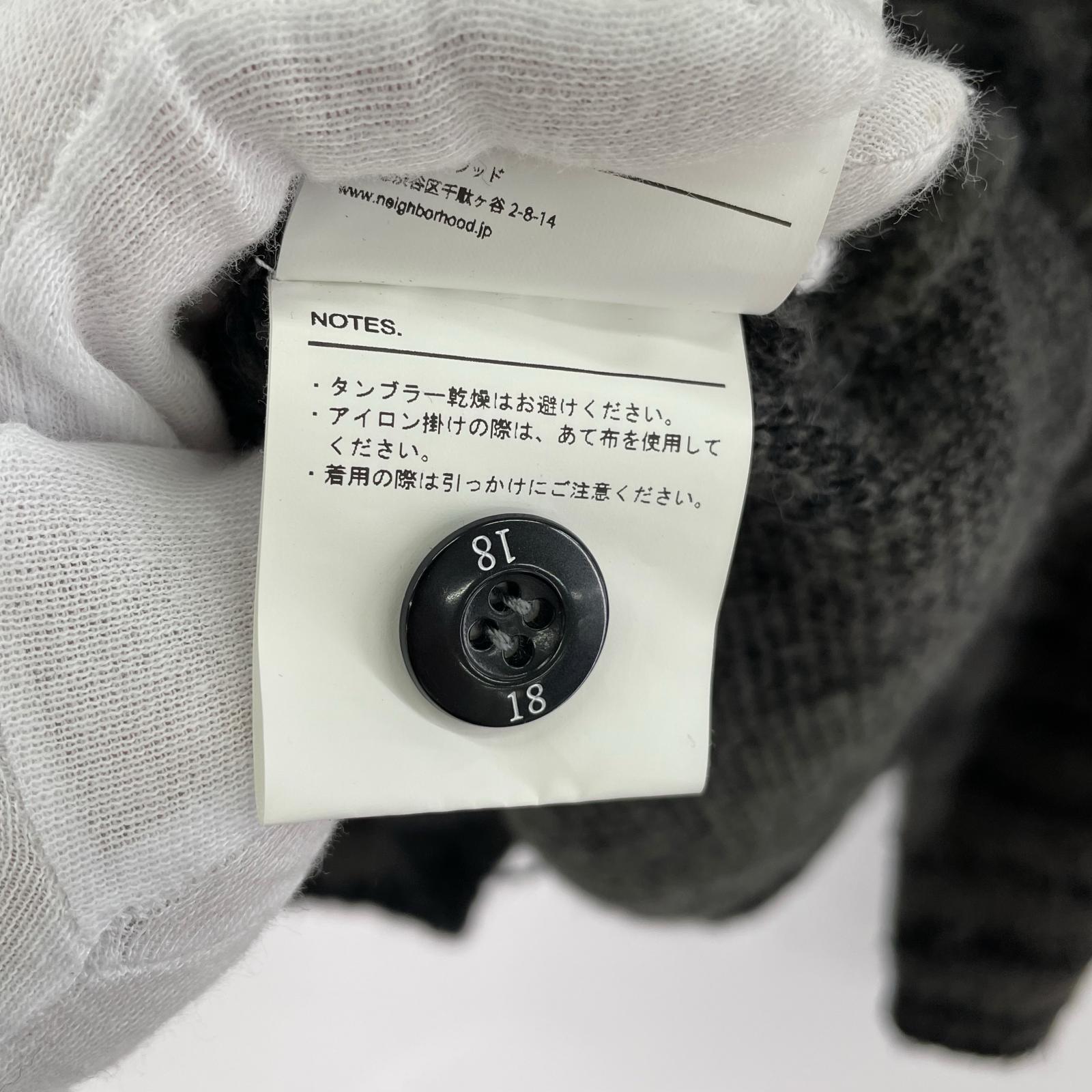 カーディガン 23AW モヘアカーディガン (L) L ブラック