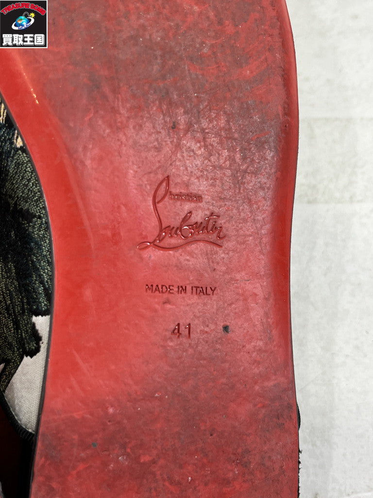 CHRISTIAN LOUBOUTIN ミュール 総柄