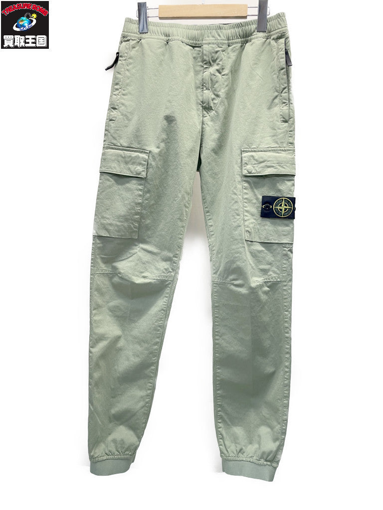 パンツ STONE ISLAND ガーメントダイテーパードカーゴパンツ
