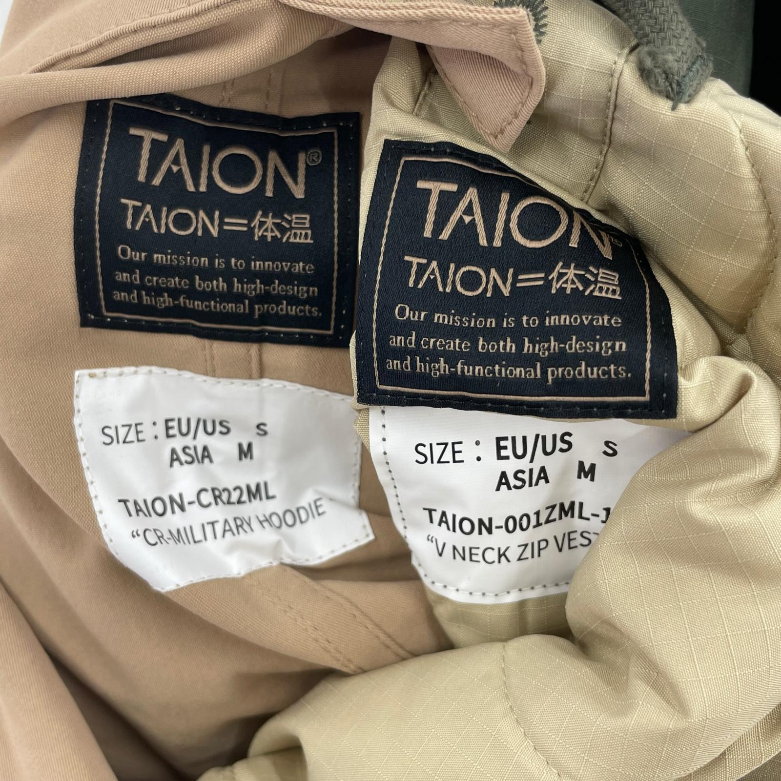 ダウンジャケット TAION-CR22ML+001ZML-1 M ベージュ