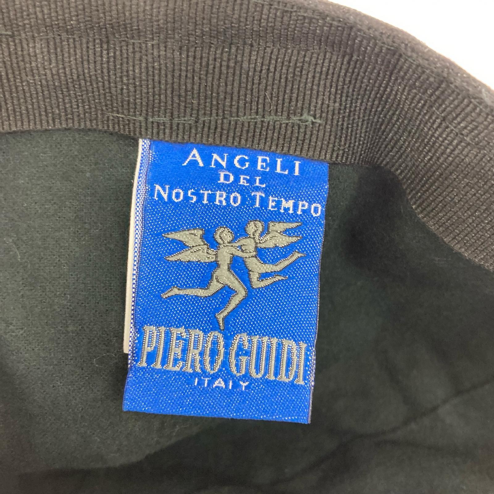 キャップ PIERO GUIDI コーティング加工 BLK ブラック