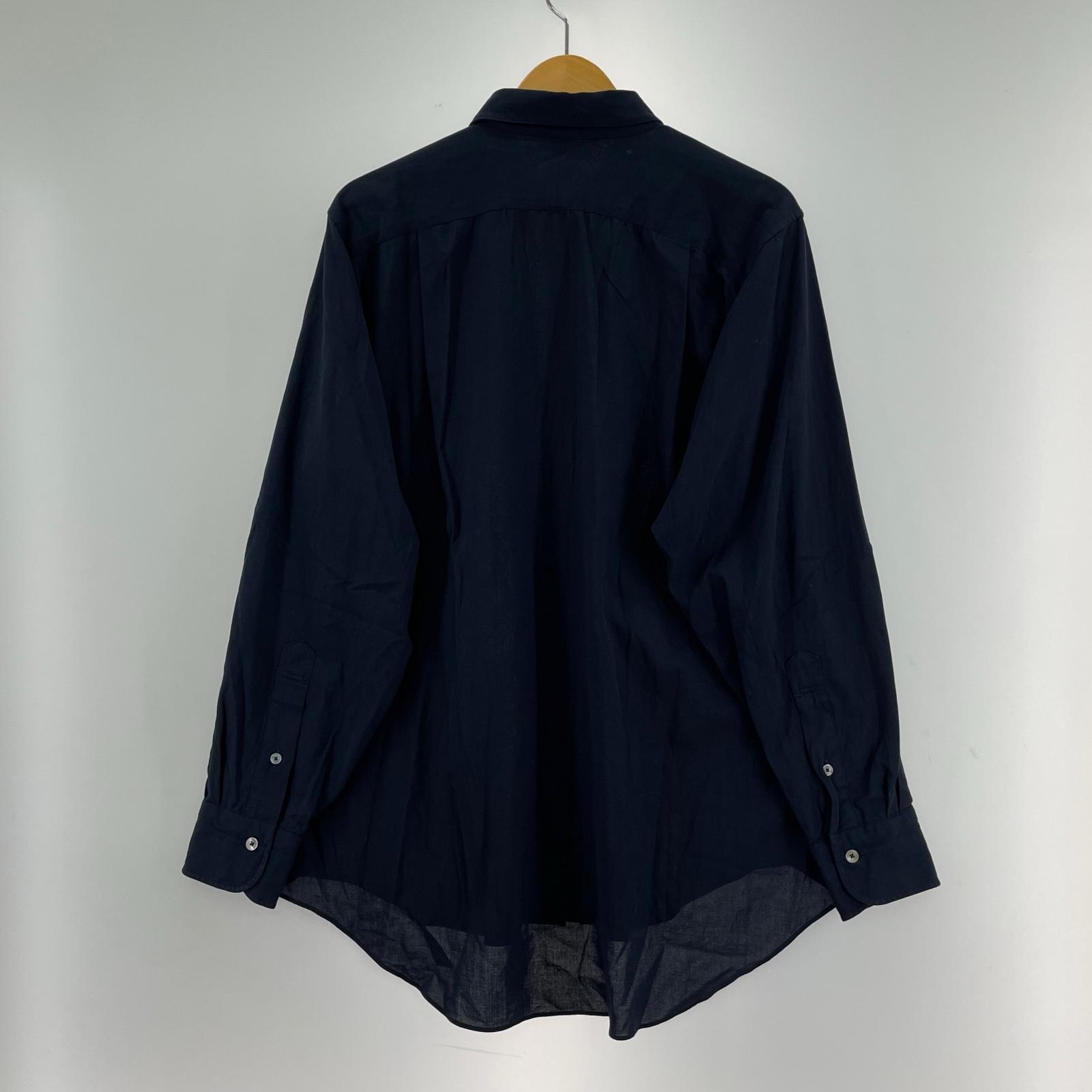 長袖シャツ MAATEE&SONS CHARLES 強撚ビエラ NAVY レギュラーカラーシャツ 2 紺 2 ネイビー