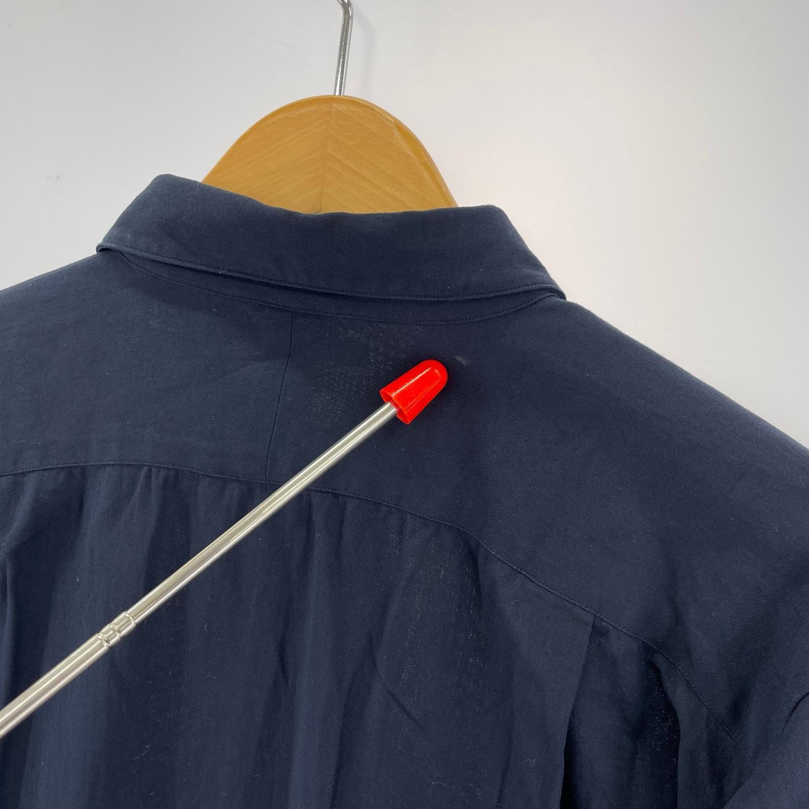 長袖シャツ MAATEE&SONS CHARLES 強撚ビエラ NAVY レギュラーカラーシャツ 2 紺 2 ネイビー