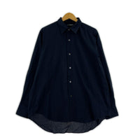 長袖シャツ MAATEE&SONS CHARLES 強撚ビエラ NAVY レギュラーカラーシャツ 2 紺 2 ネイビー