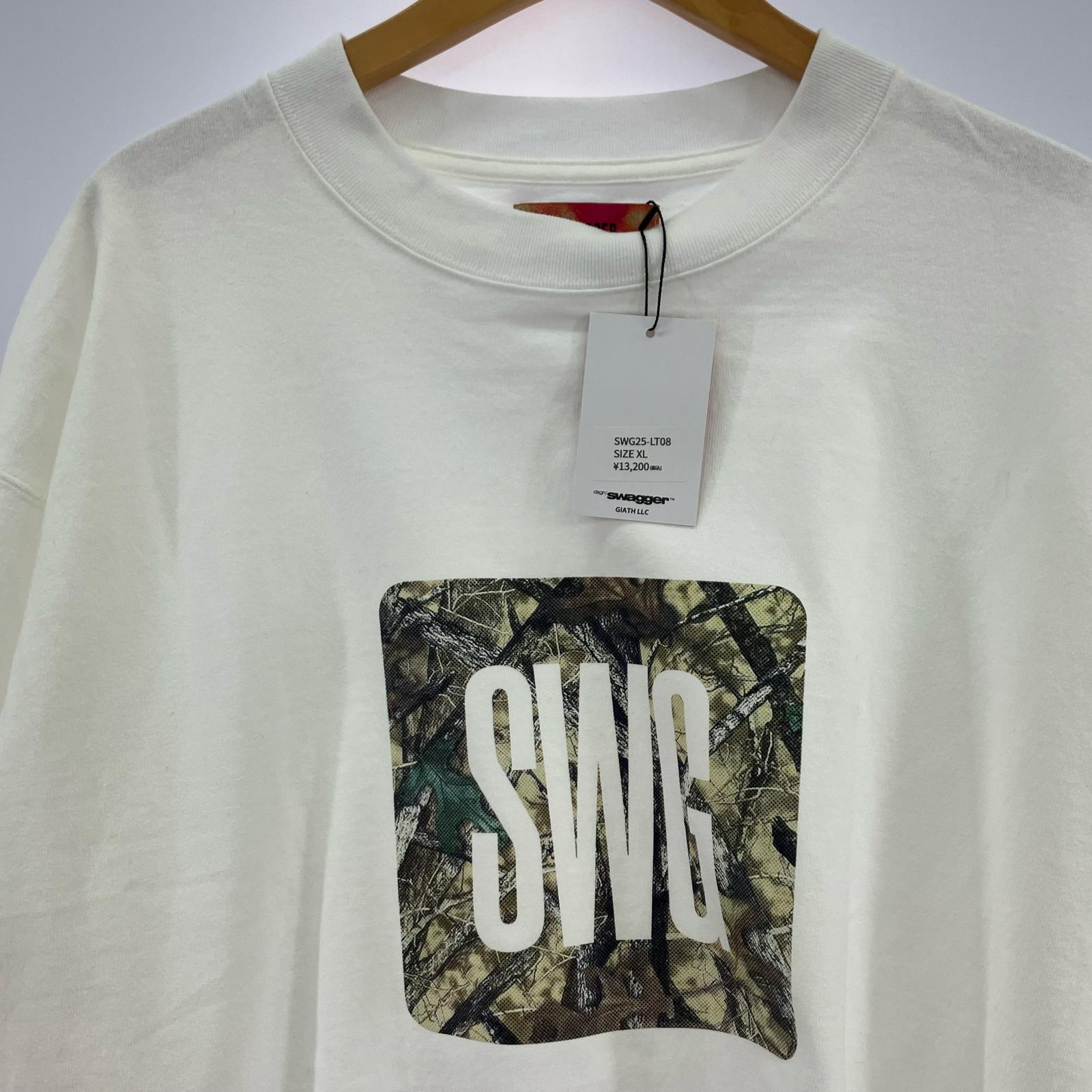 長袖Tシャツ Camo Box Logo LS Tee 白(XL) ホワイト