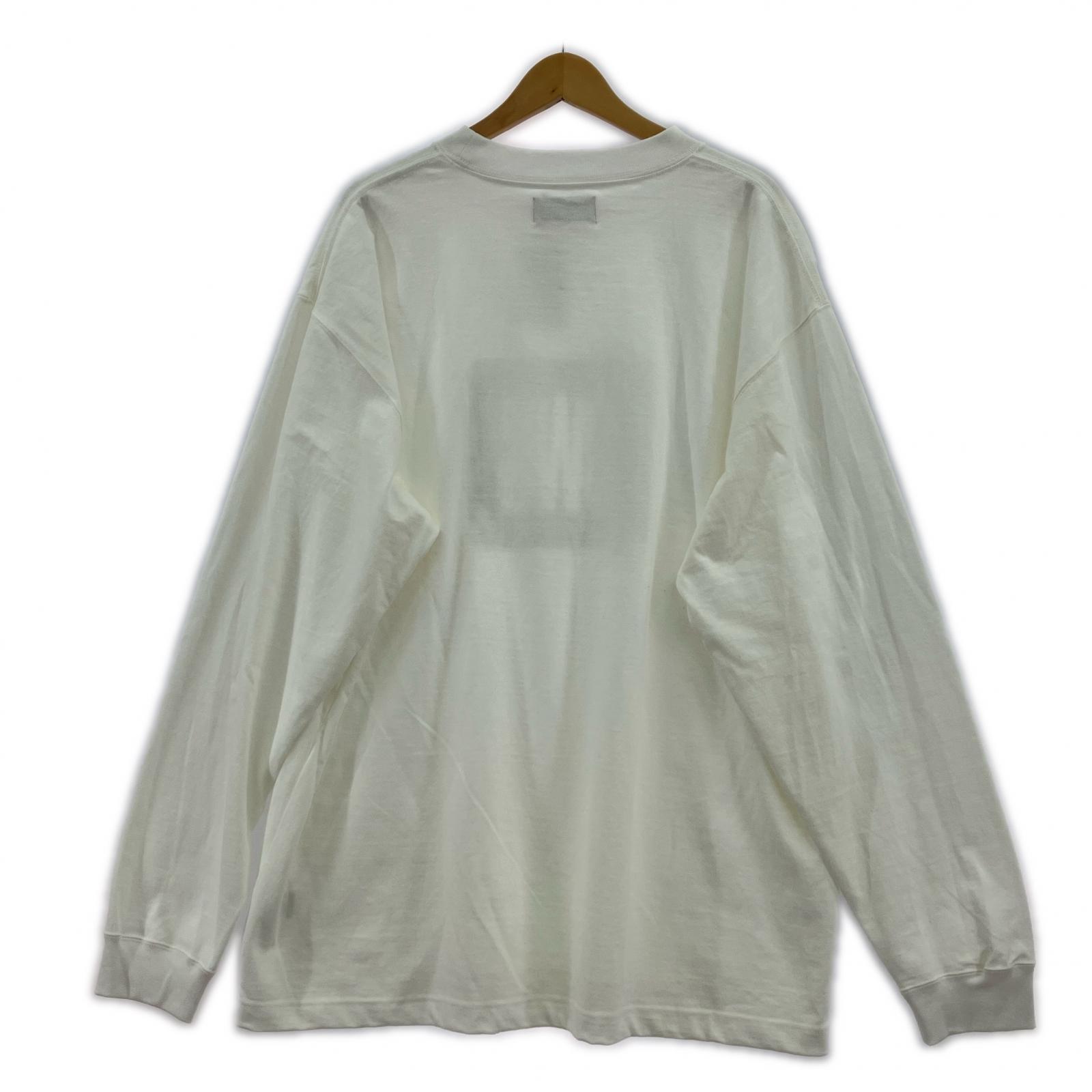 長袖Tシャツ Camo Box Logo LS Tee 白(XL) ホワイト