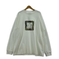 長袖Tシャツ Camo Box Logo LS Tee 白(XL) ホワイト
